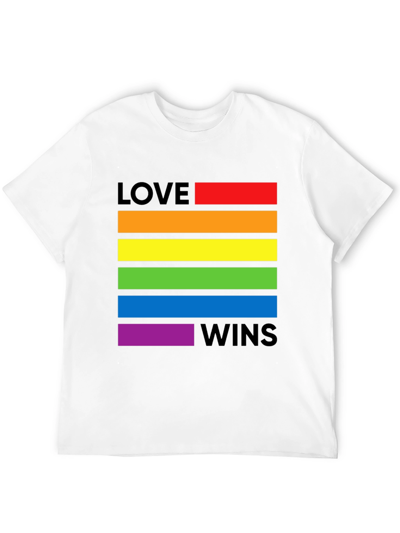 Love Wins Pride T-Shirt - Rainbow LGBTQ+ Tee