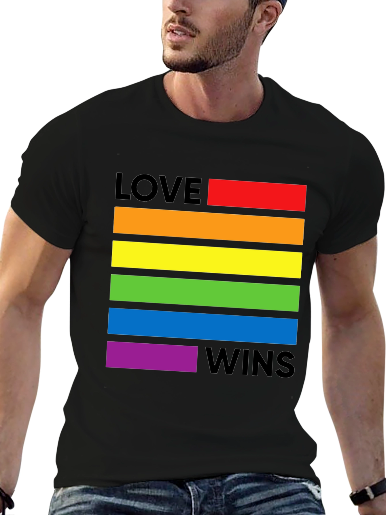 Love Wins Pride T-Shirt - Rainbow LGBTQ+ Tee