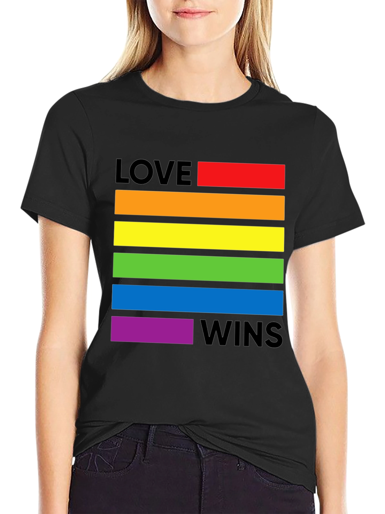 Love Wins Pride T-Shirt - Rainbow LGBTQ+ Tee