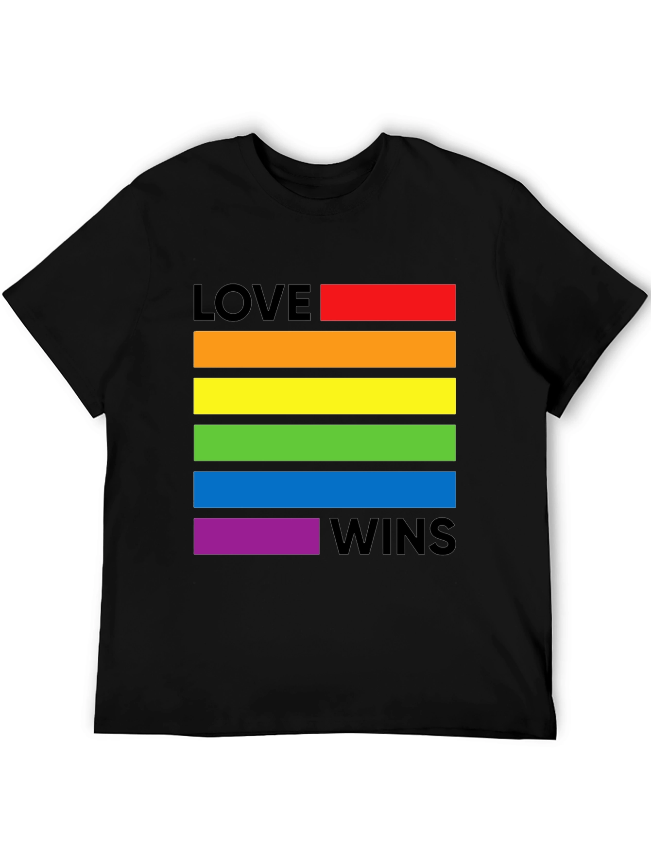 Love Wins Pride T-Shirt - Rainbow LGBTQ+ Tee