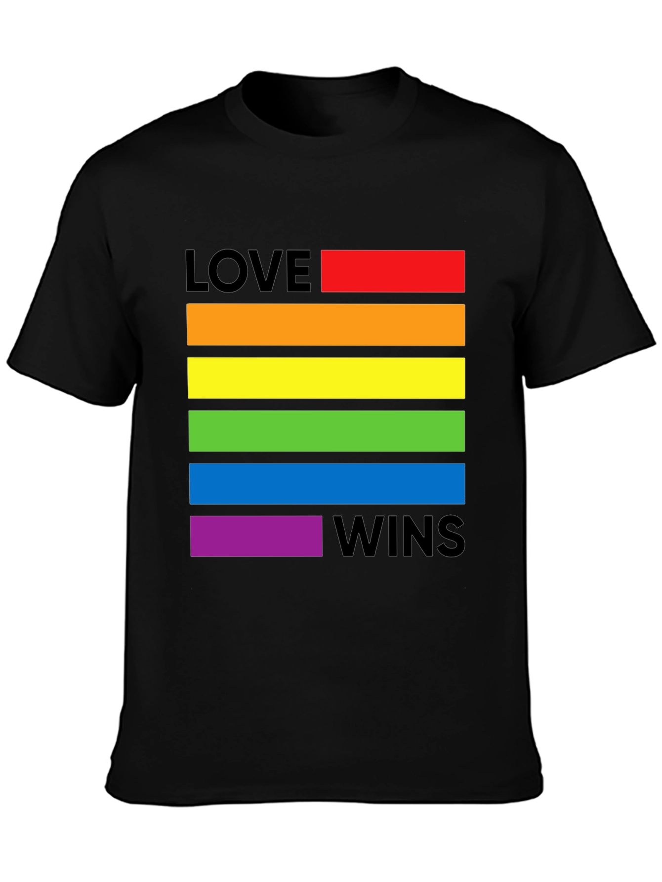 Love Wins Pride T-Shirt - Rainbow LGBTQ+ Tee