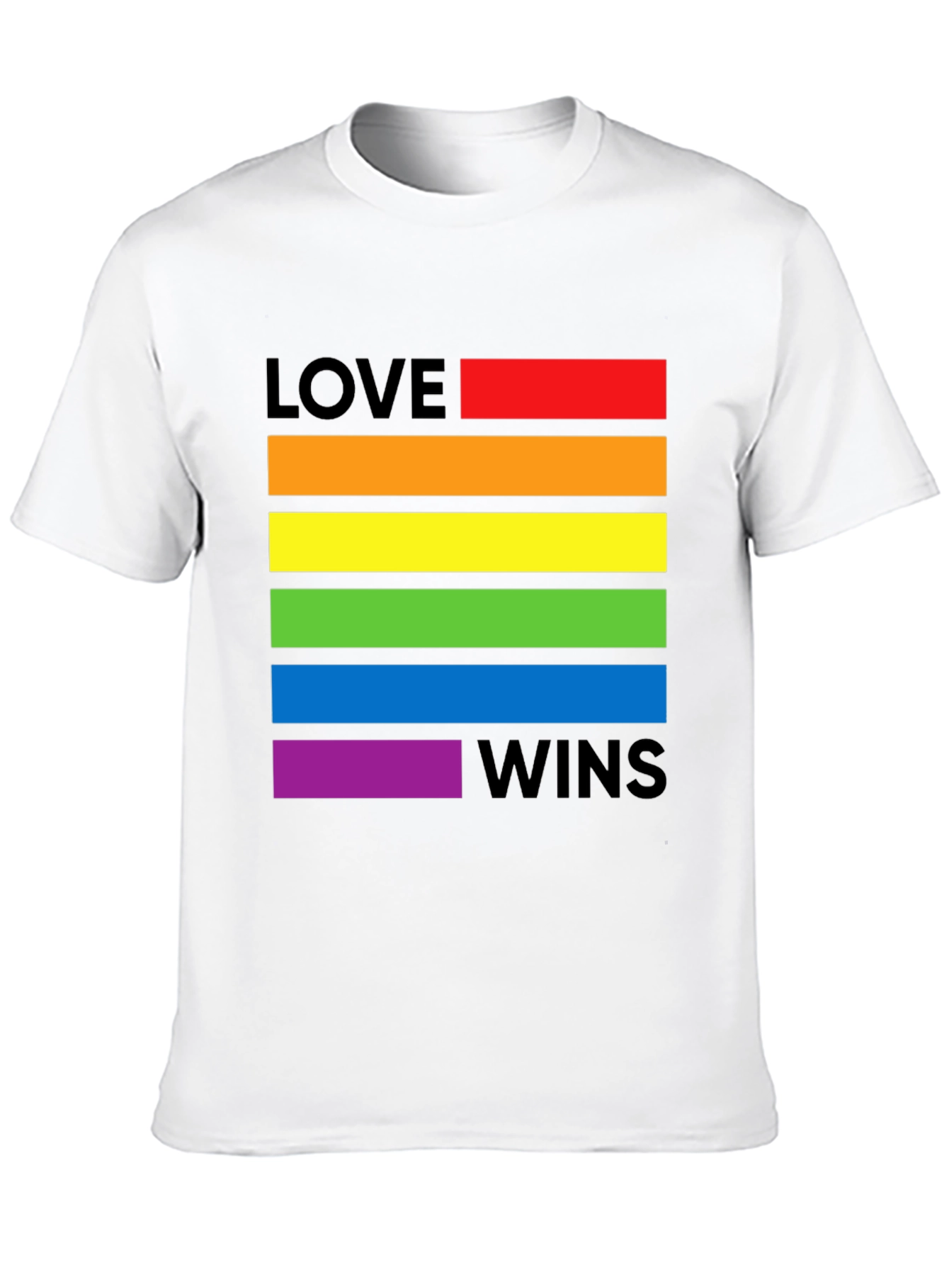 Love Wins Pride T-Shirt - Rainbow LGBTQ+ Tee