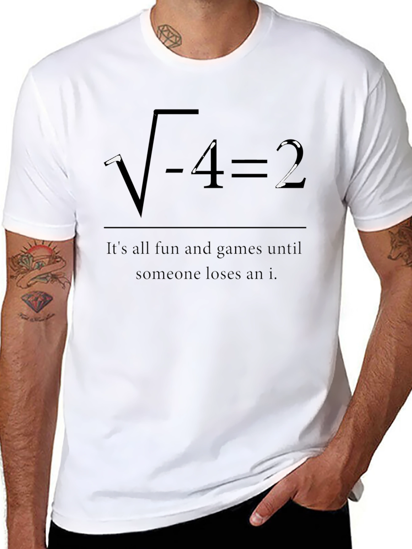 Funny Math Humor T-Shirt - Imaginary Number Joke