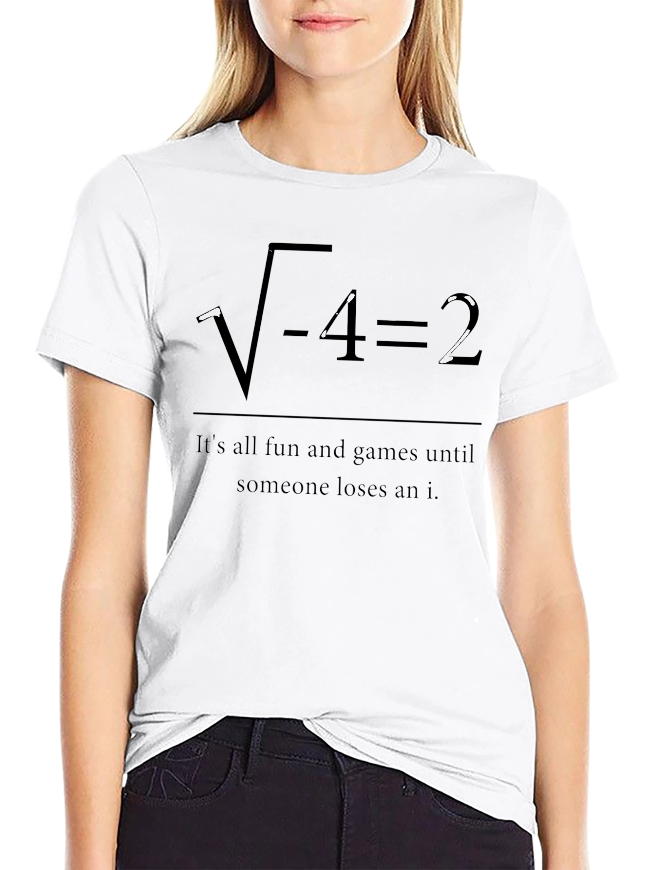 Funny Math Humor T-Shirt - Imaginary Number Joke
