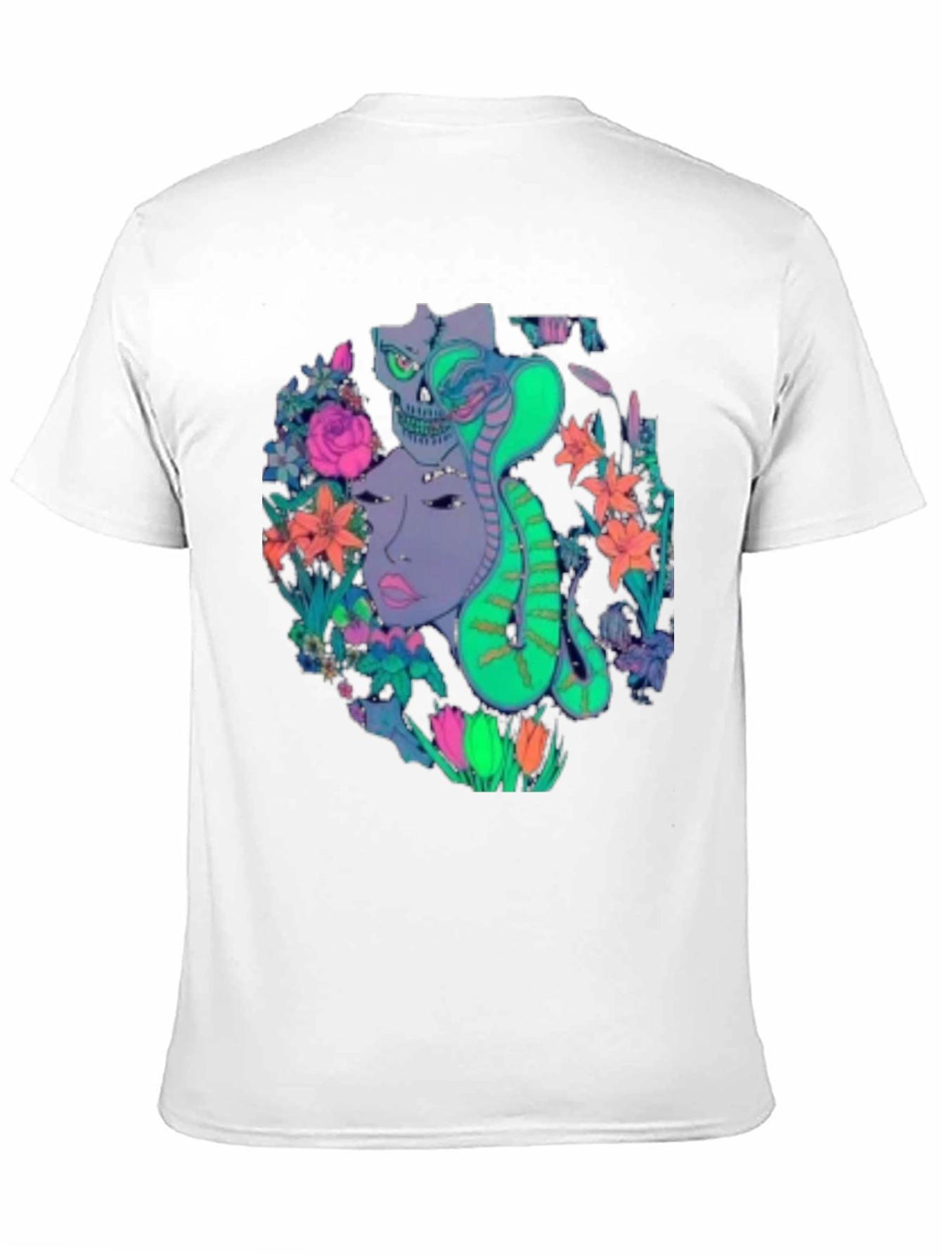 Medusa Cobra Floral Graphic T-Shirt