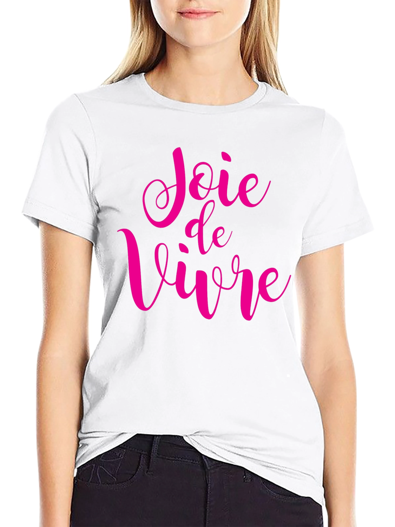 Joie de Vivre Graphic Tee - Black