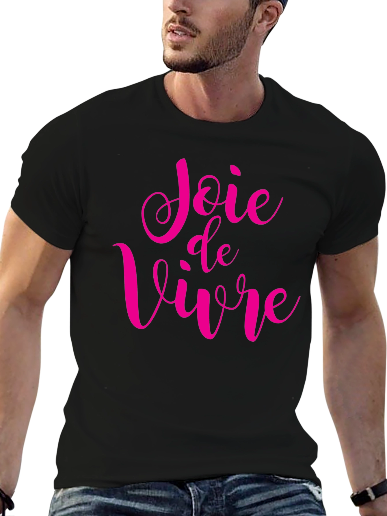 Joie de Vivre Graphic Tee - Black