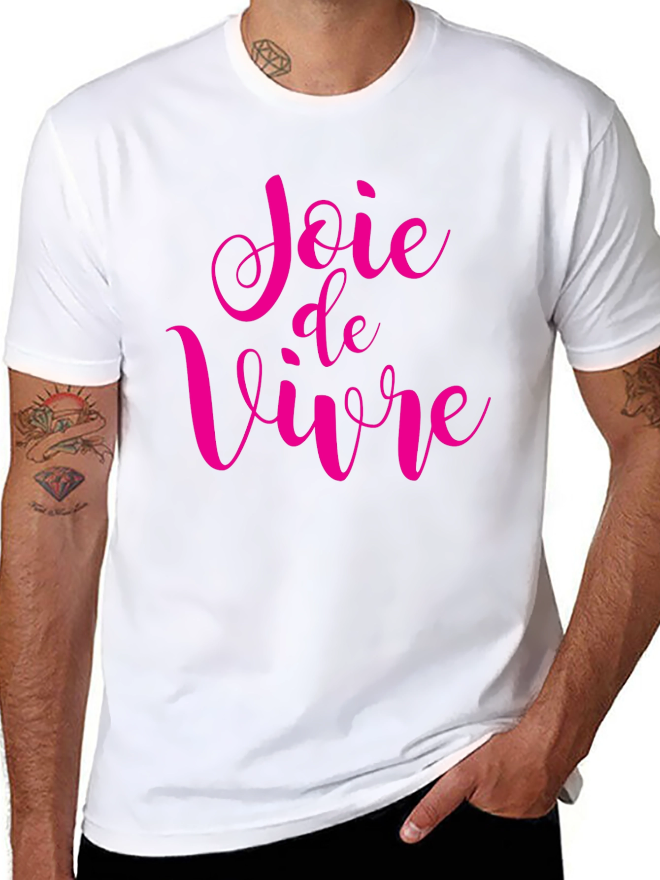 Joie de Vivre Graphic Tee - Black