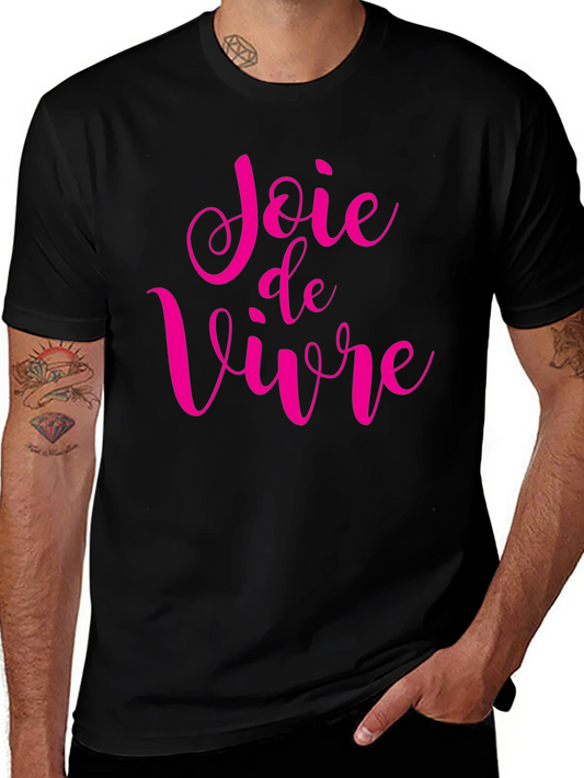 Joie de Vivre Graphic Tee - Black