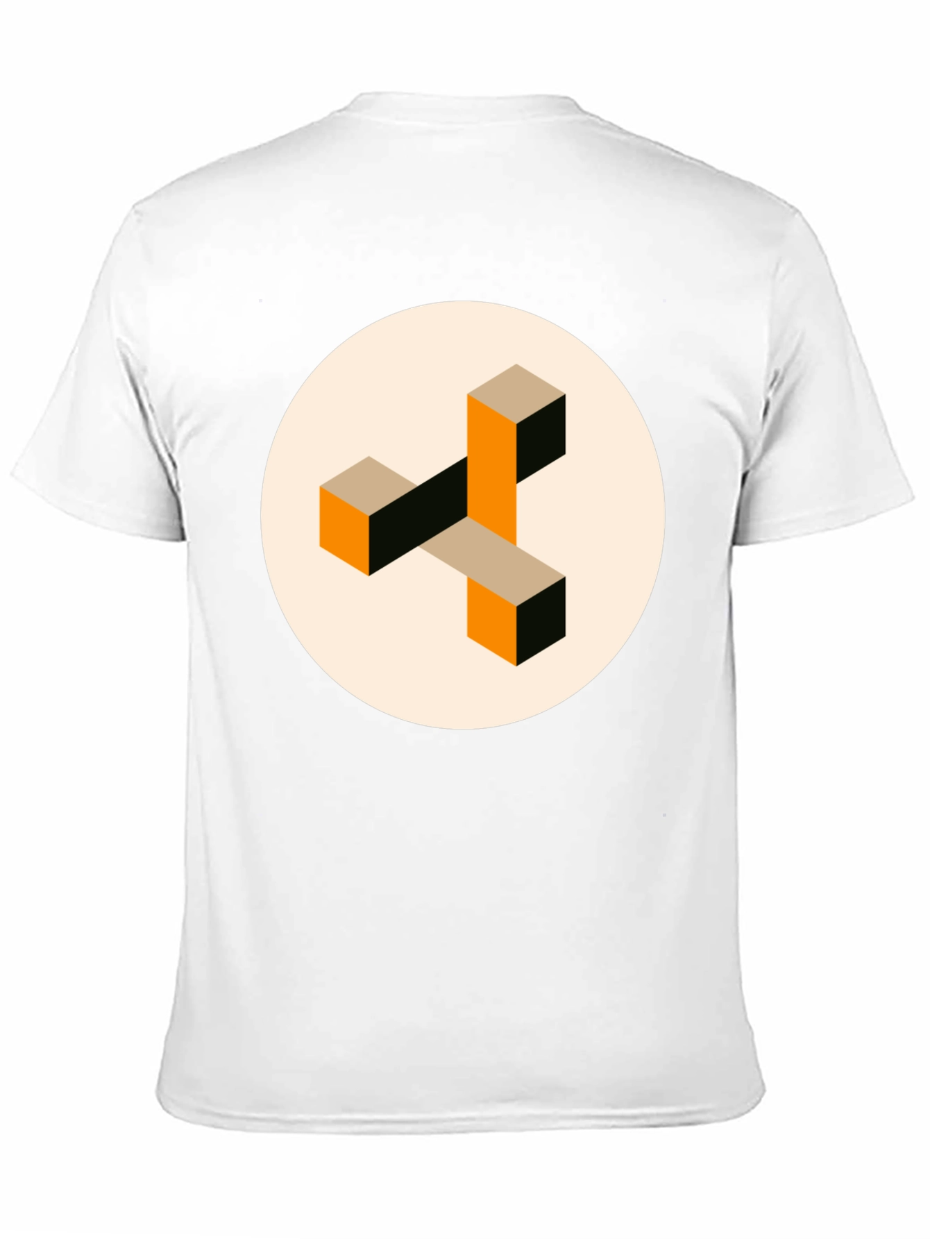 Abstract Geometric Graphic Print Crew Neck T-Shirt