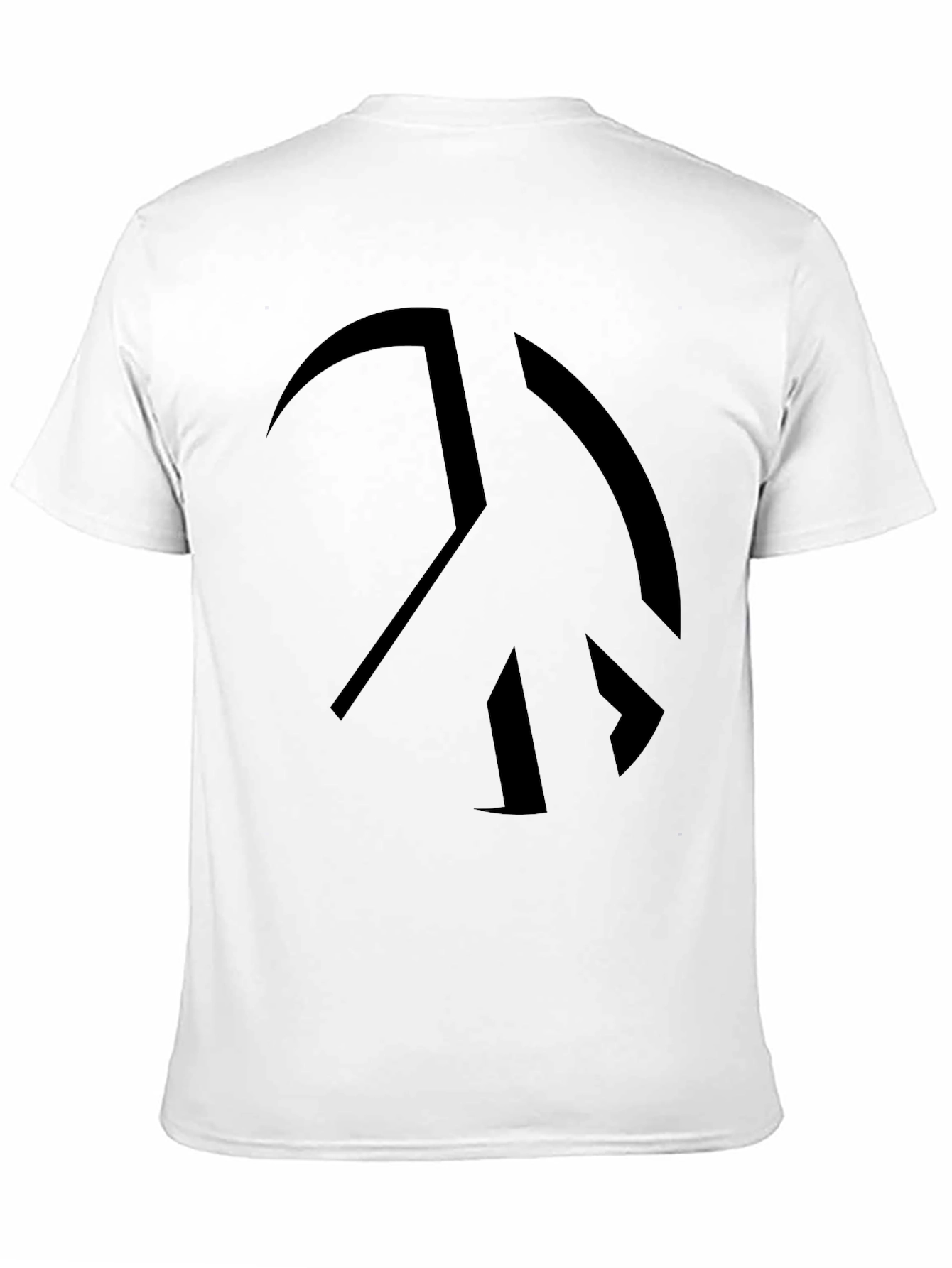 Peace Sign Black Graphic Tee - Soft Cotton Blend