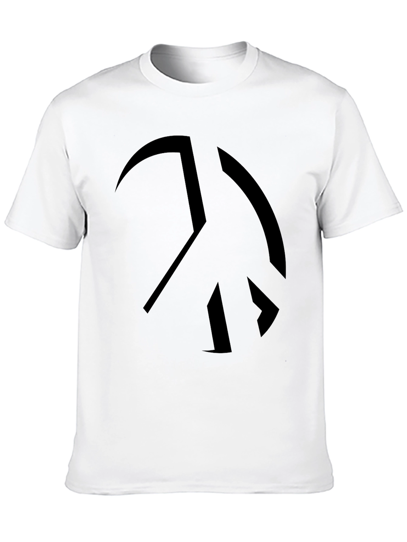 Peace Sign Black Graphic Tee - Soft Cotton Blend