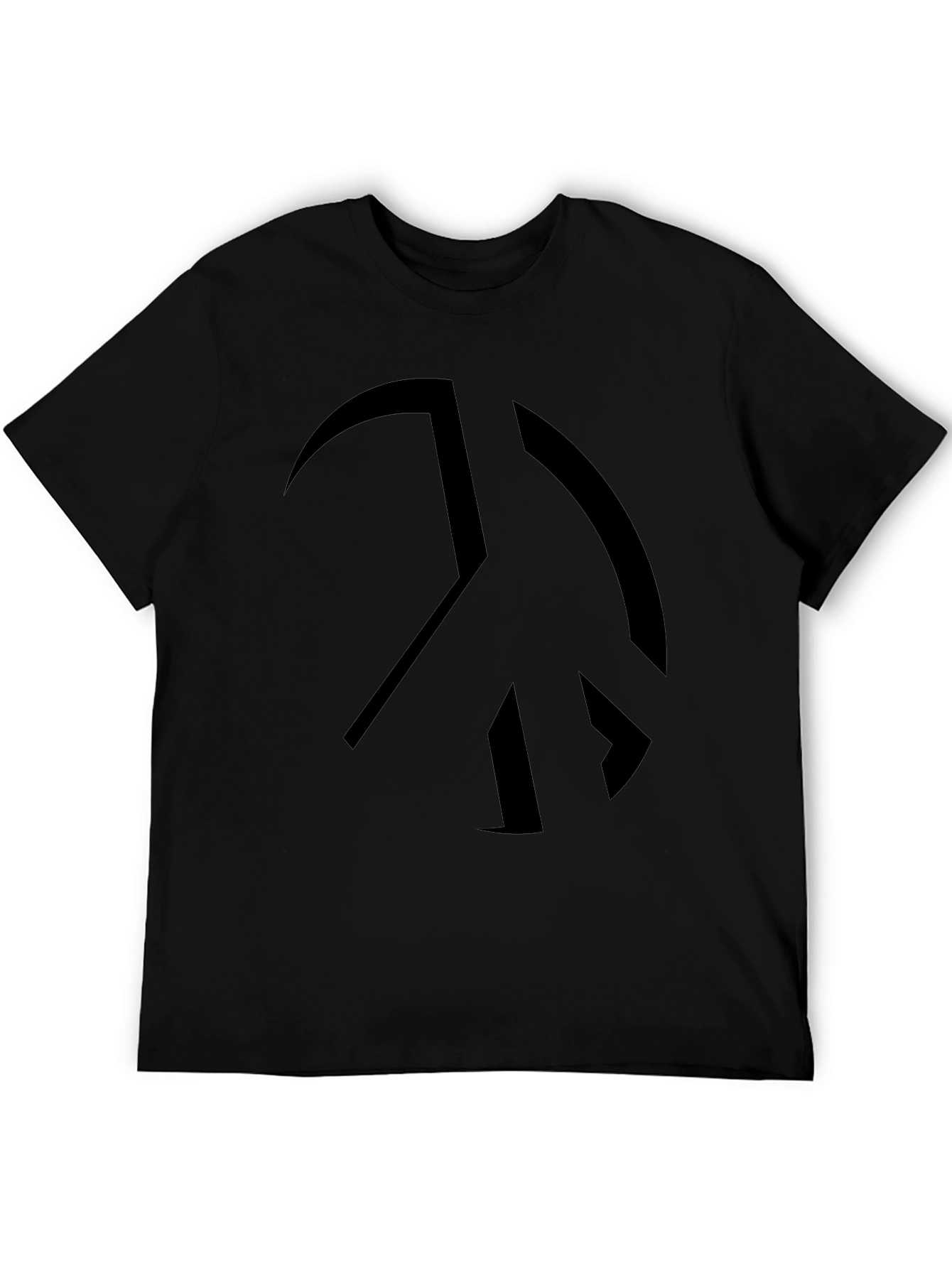 Peace Sign Black Graphic Tee - Soft Cotton Blend