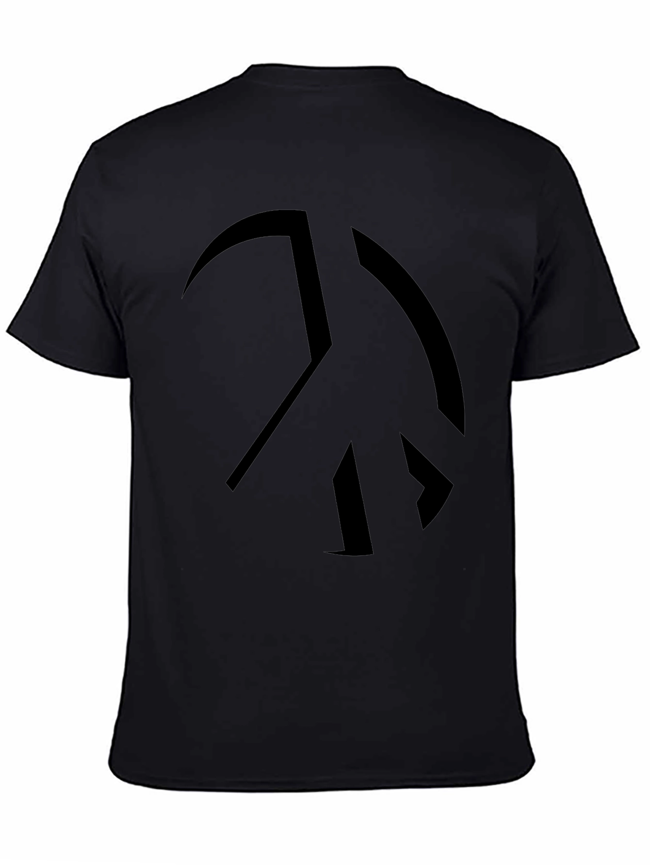 Peace Sign Black Graphic Tee - Soft Cotton Blend