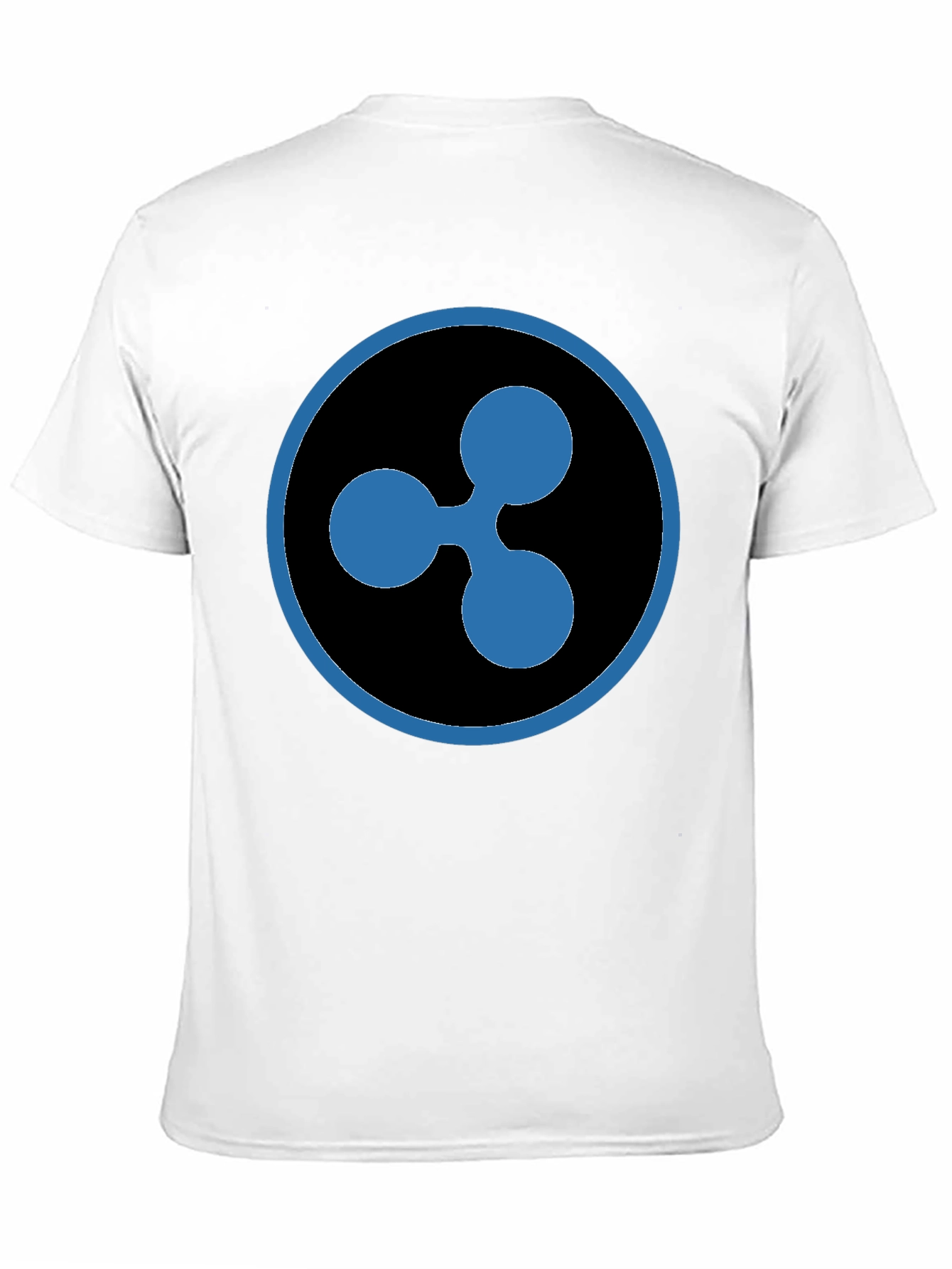 Ripple XRP Crypto T-Shirt - Black Cotton Crew Neck