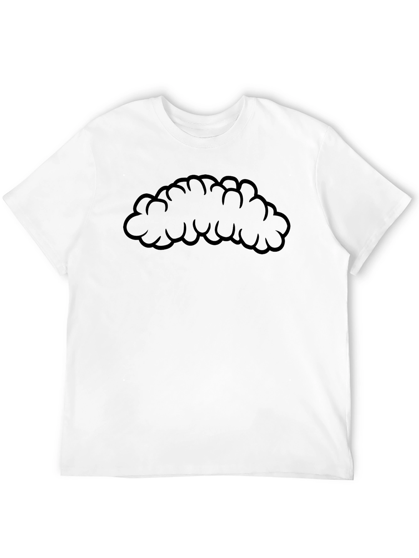 Mens Black Cloud Graphic T-Shirt