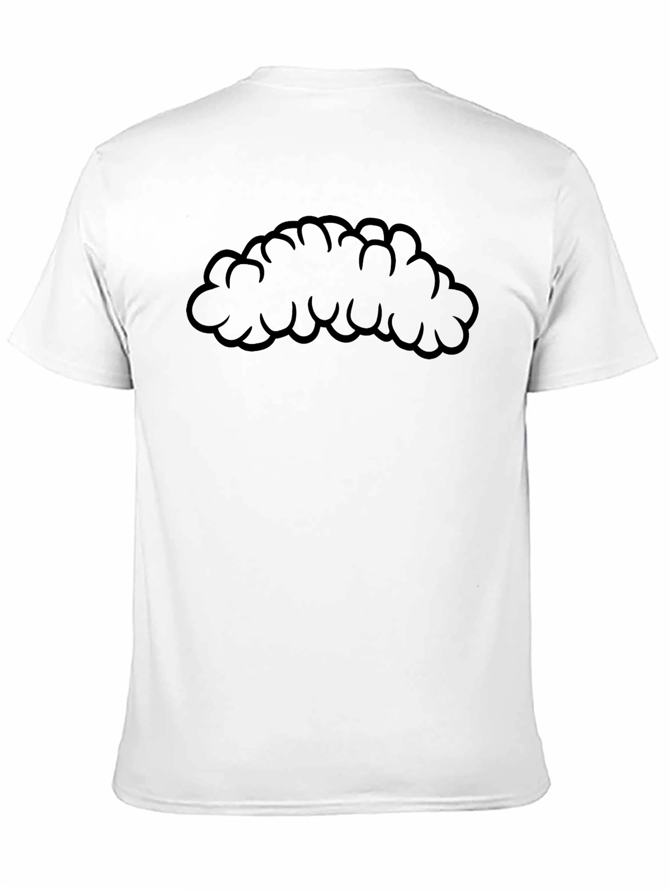 Mens Black Cloud Graphic T-Shirt