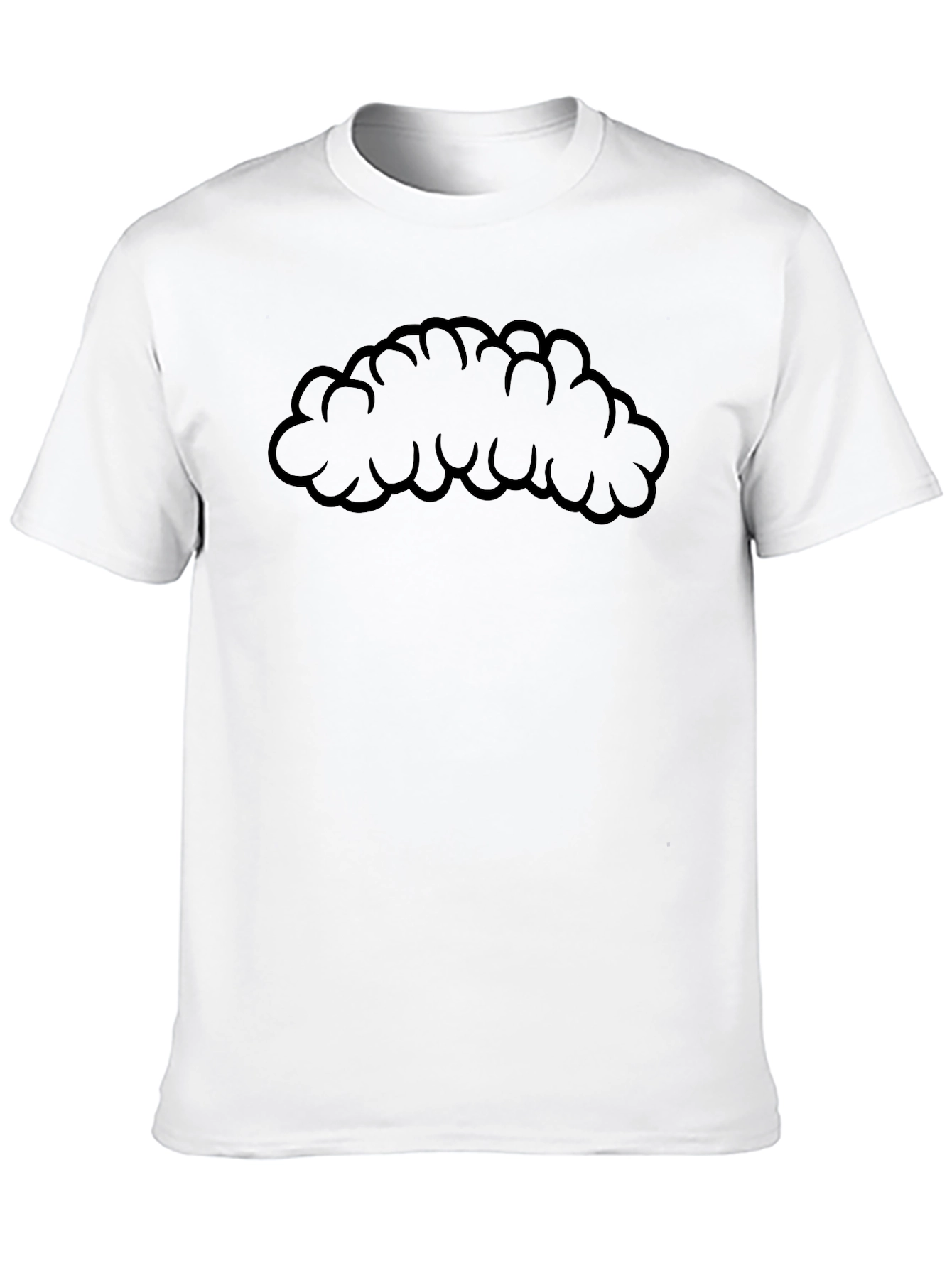 Mens Black Cloud Graphic T-Shirt