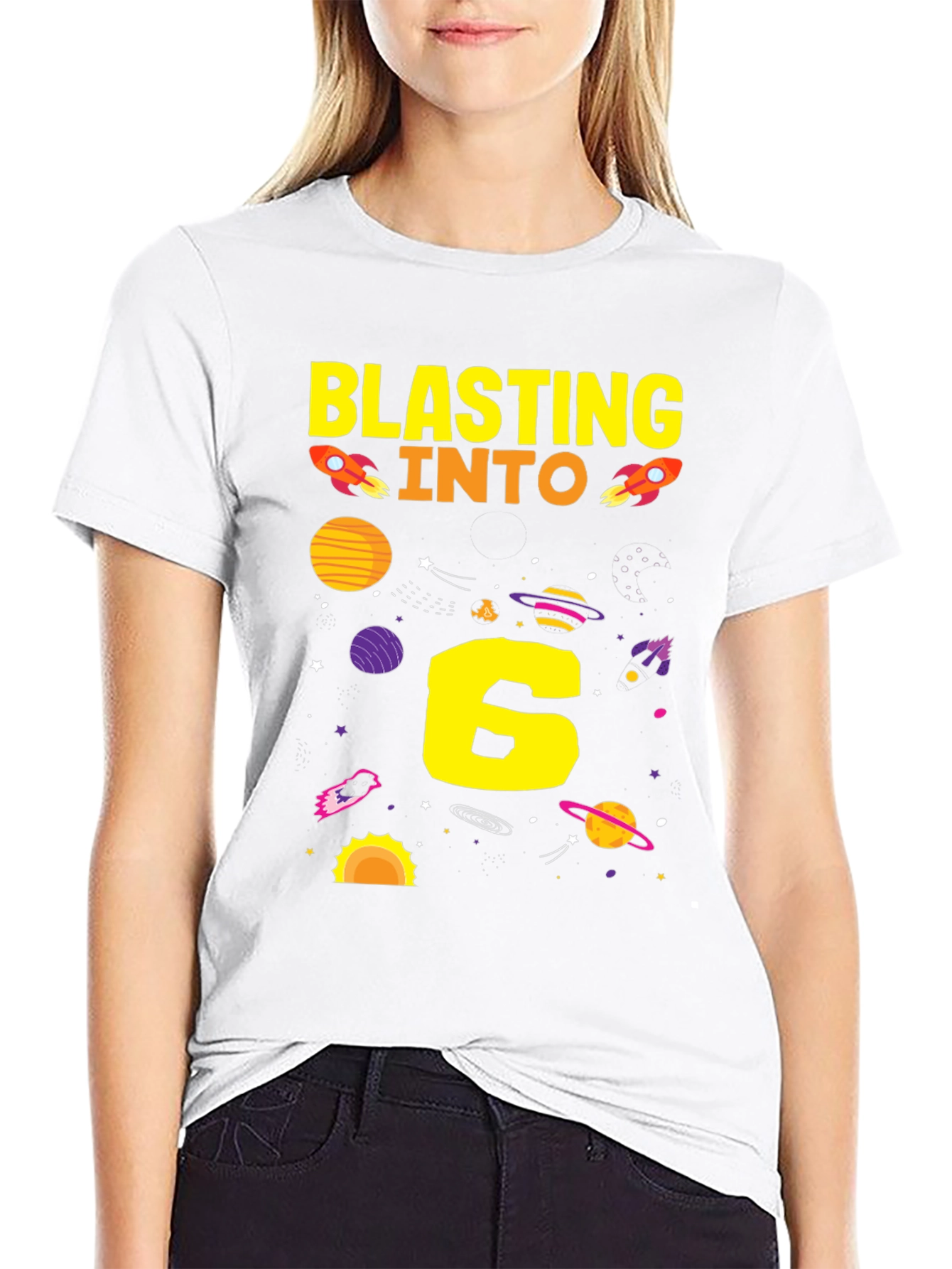 Blasting Into 6th Birthday T-Shirt