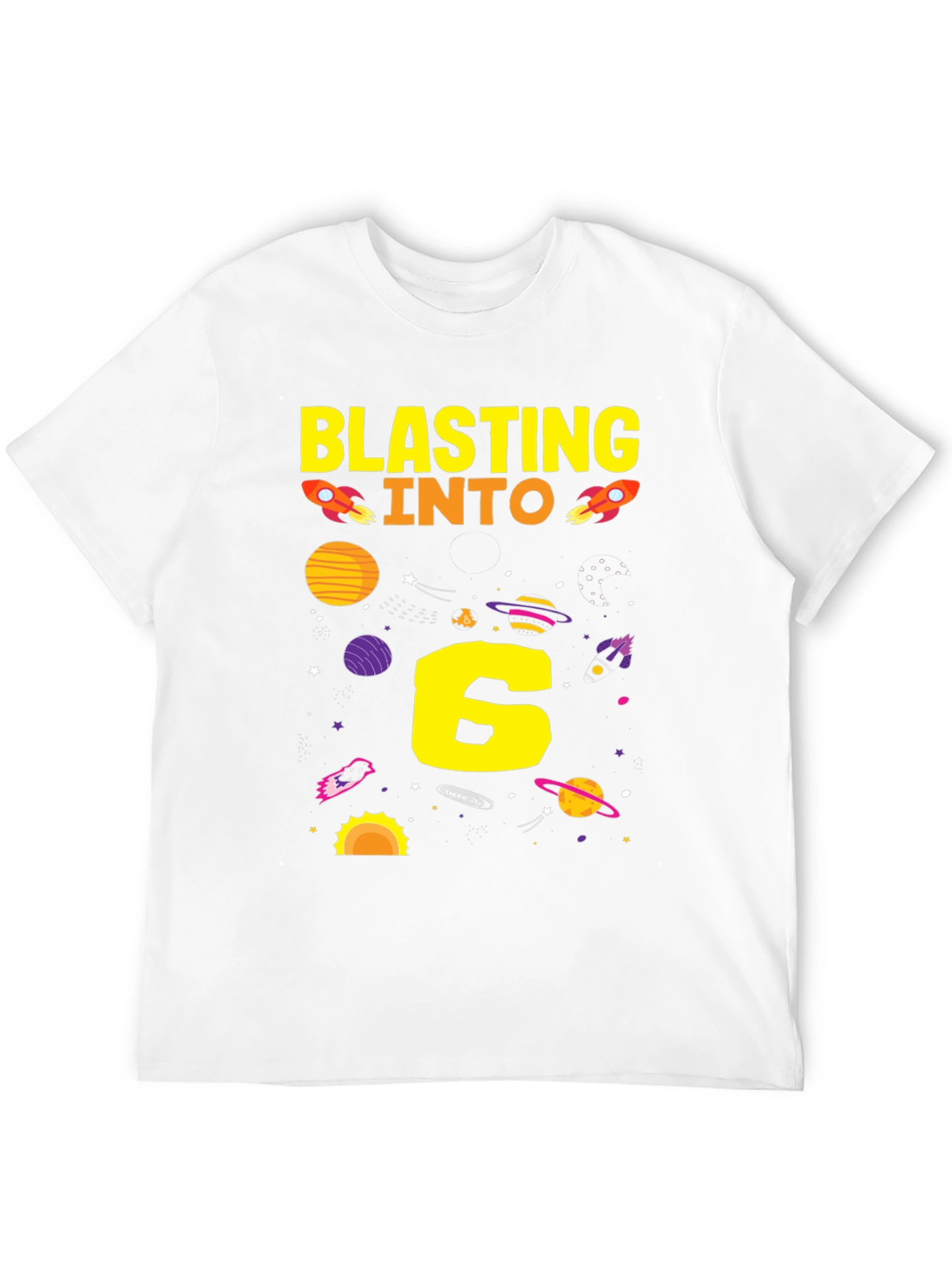 Blasting Into 6th Birthday T-Shirt