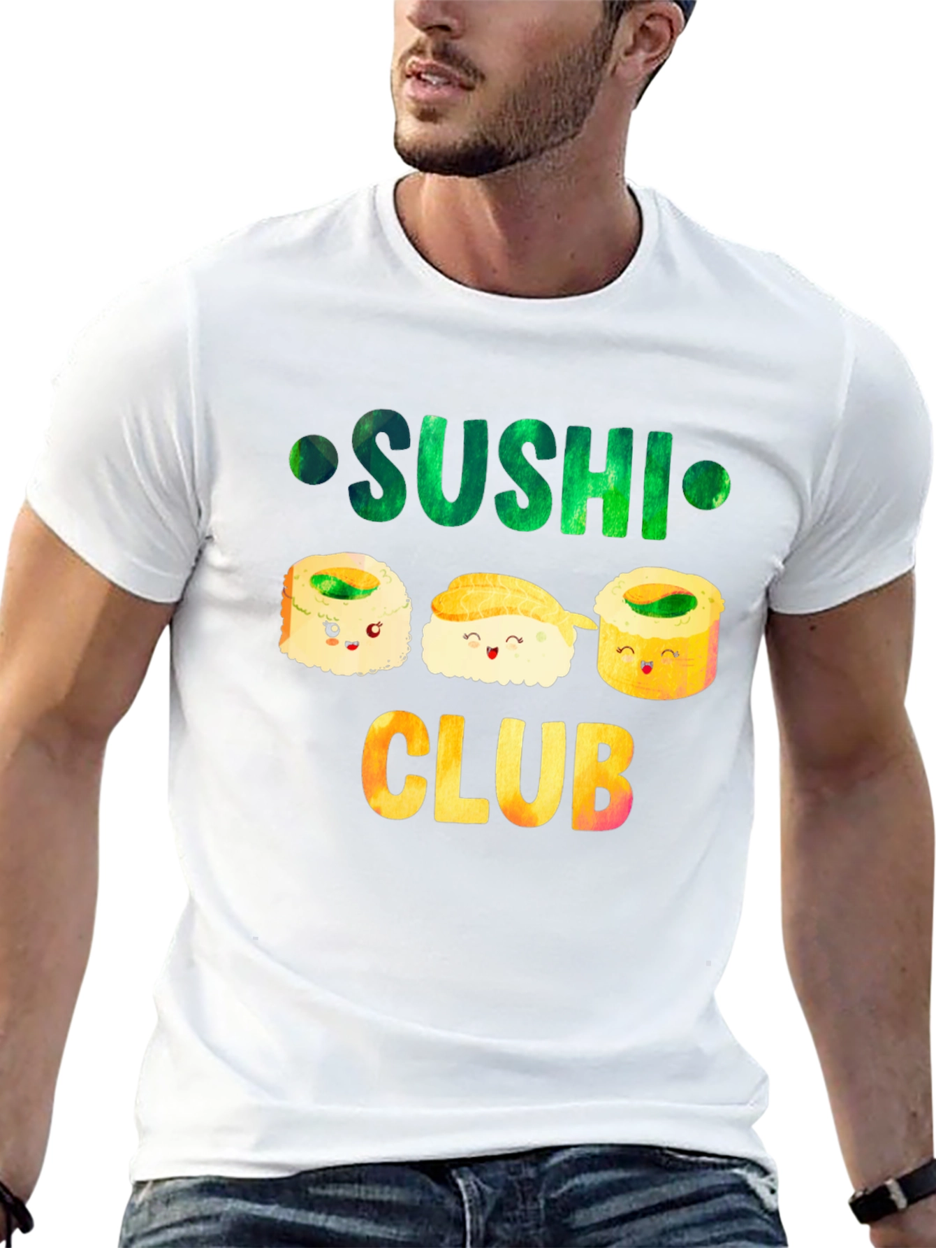 Sushi Club T-Shirt Funny Foodie Tee