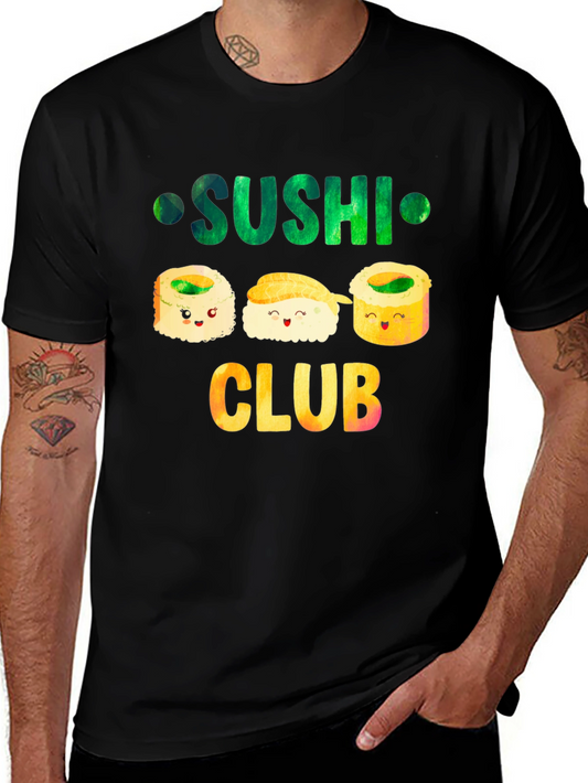 Sushi Club T-Shirt Funny Foodie Tee