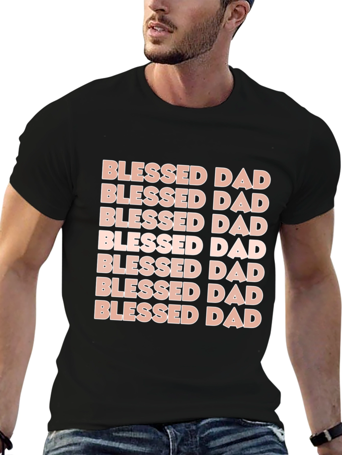 Blessed Dad Graphic Tee - Perfect Fathers Day Gift!