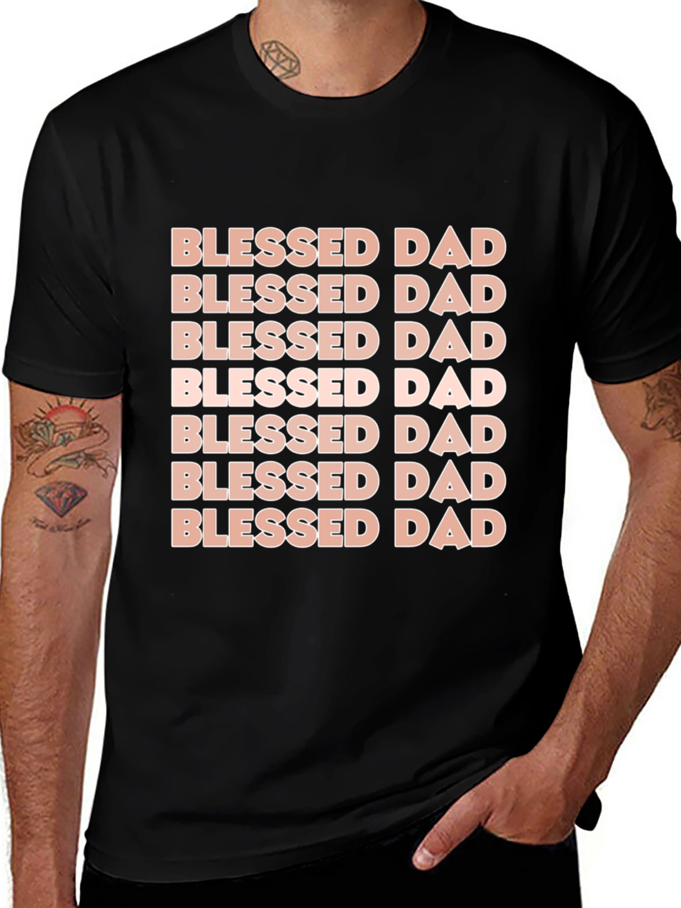 Blessed Dad Graphic Tee - Perfect Fathers Day Gift!