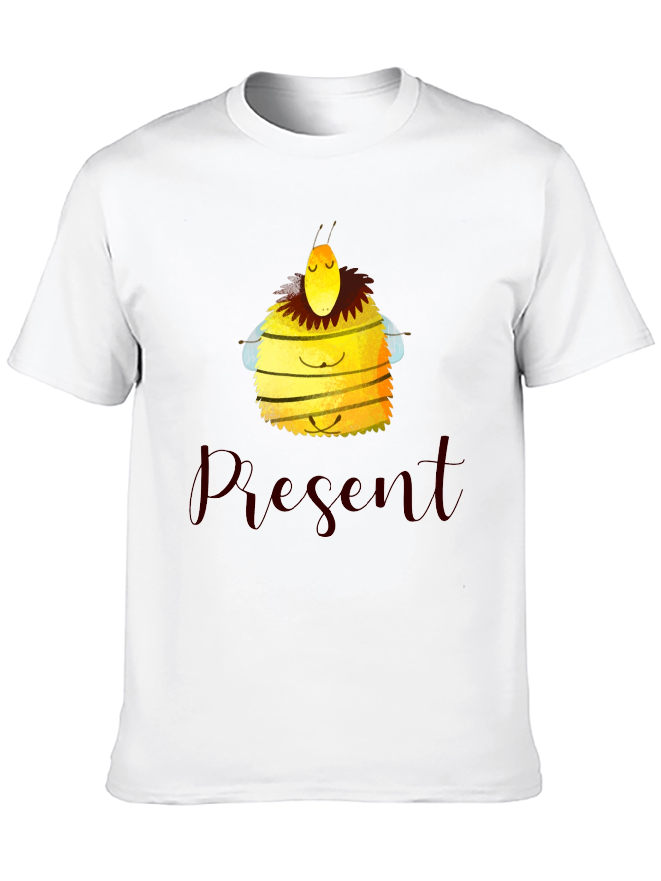 Meditating Bee Graphic Tee - Present Moment Apparel
