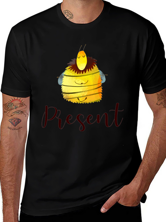 Meditating Bee Graphic Tee - Present Moment Apparel