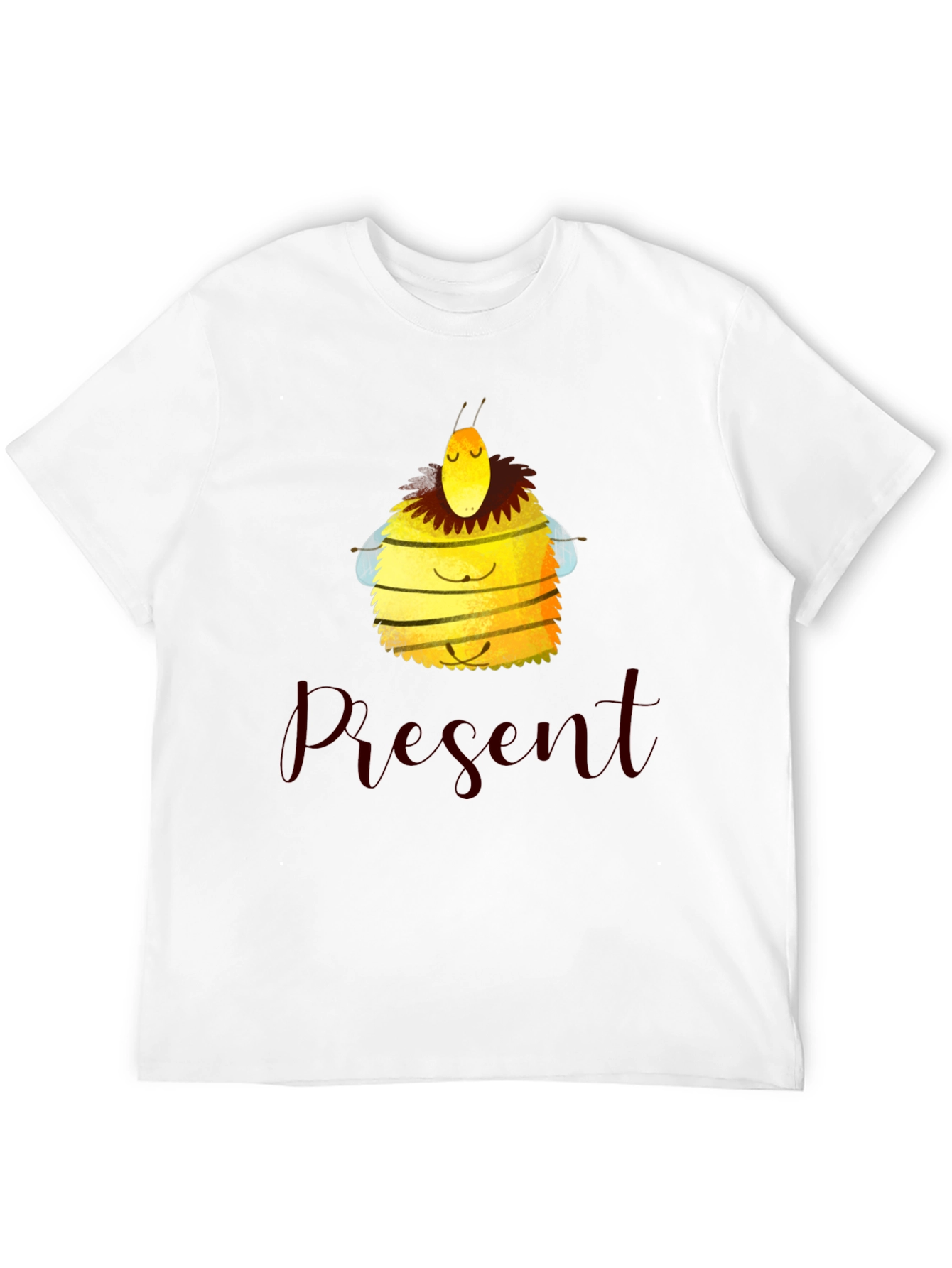 Meditating Bee Graphic Tee - Present Moment Apparel