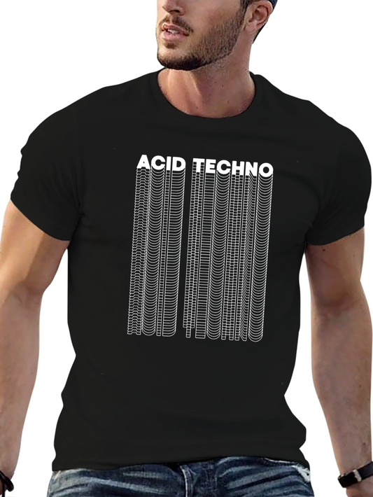 Acid Techno Graphic Tee - Black T-Shirt