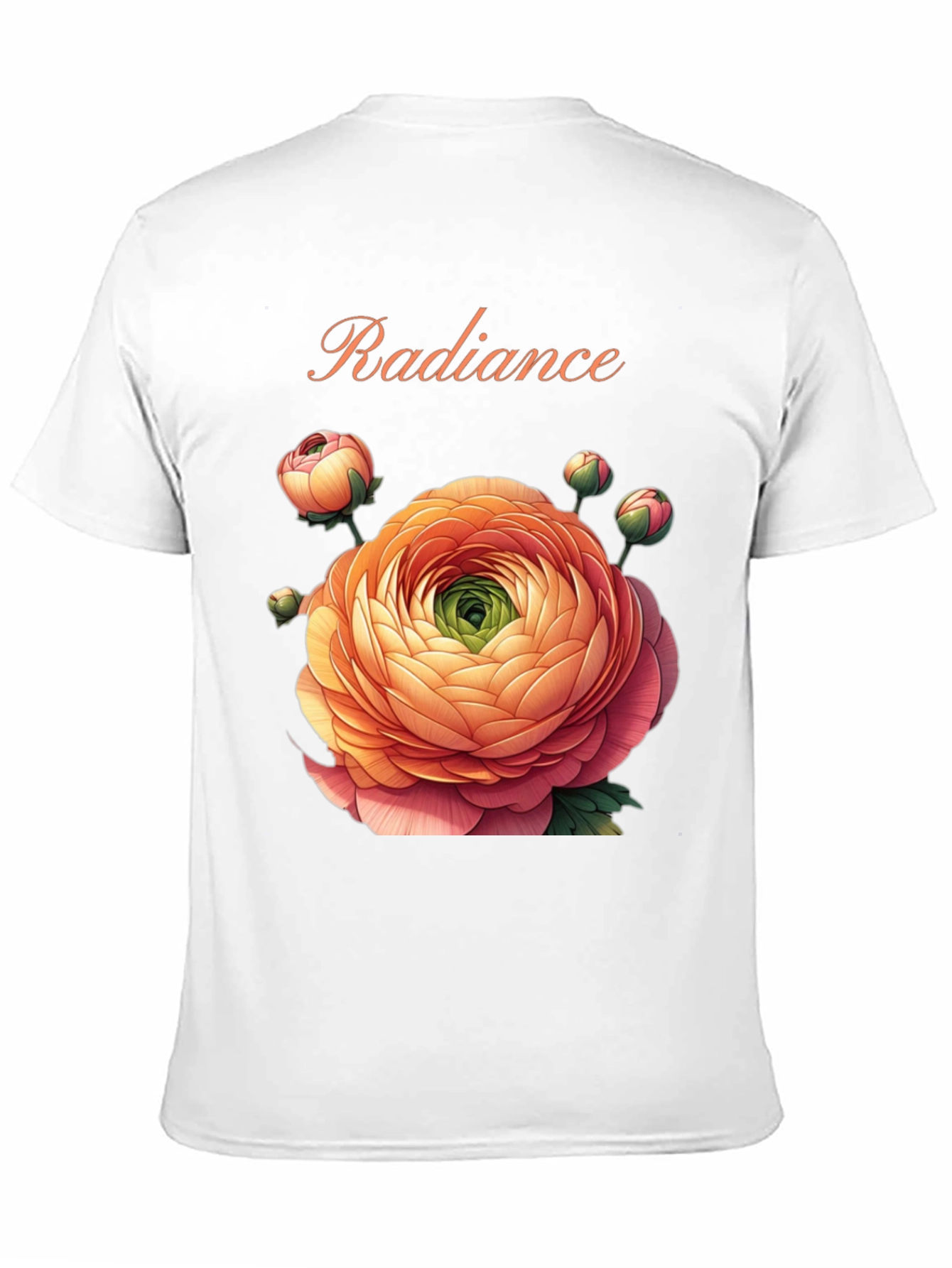 Radiance Floral Graphic Black T-Shirt