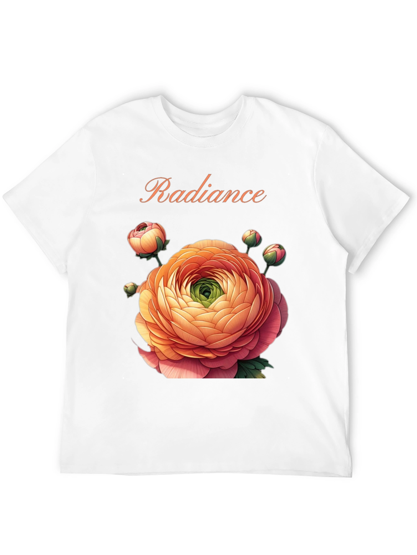 Radiance Floral Graphic Black T-Shirt