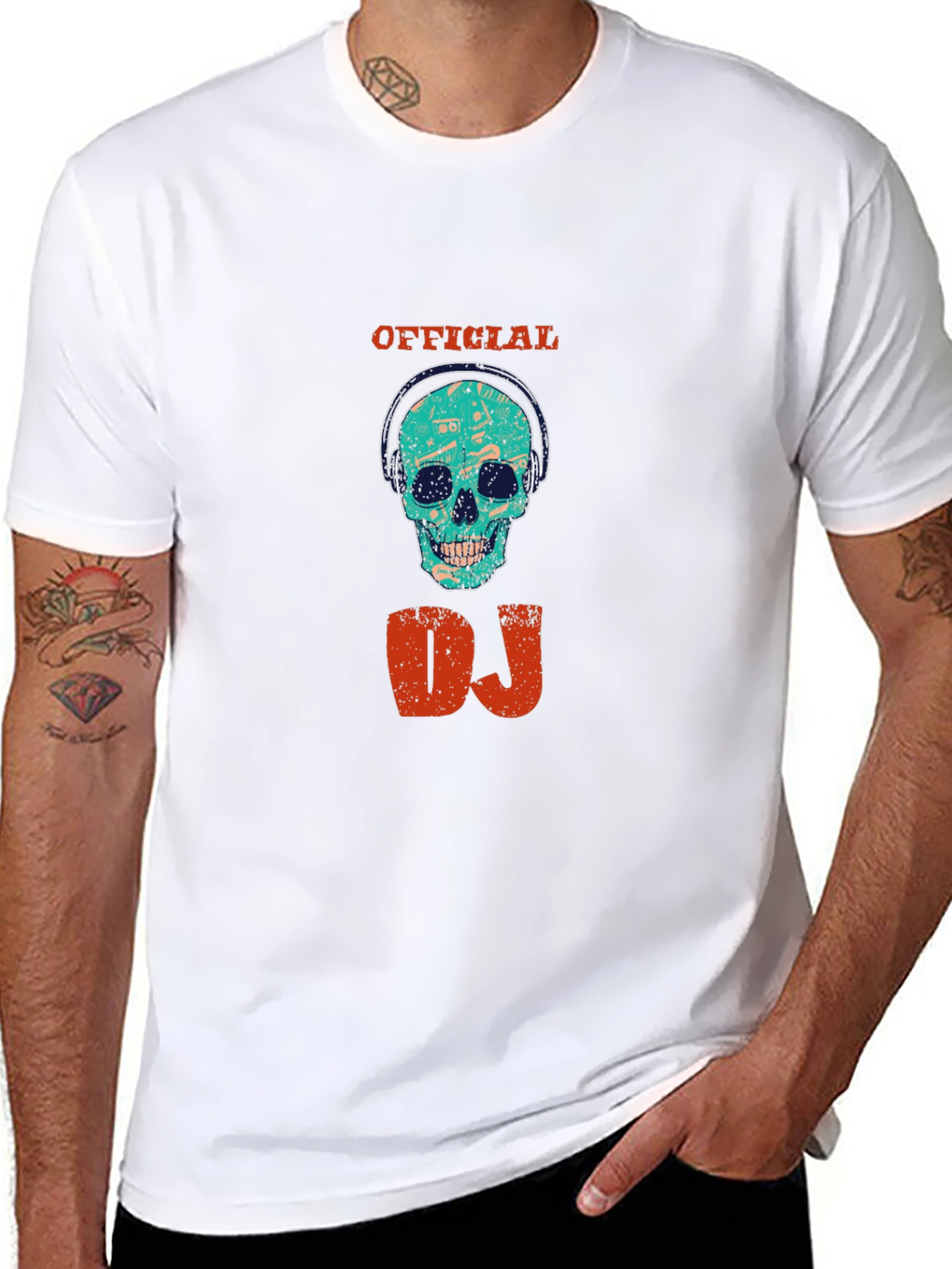 Official DJ Skull Graphic T-Shirt