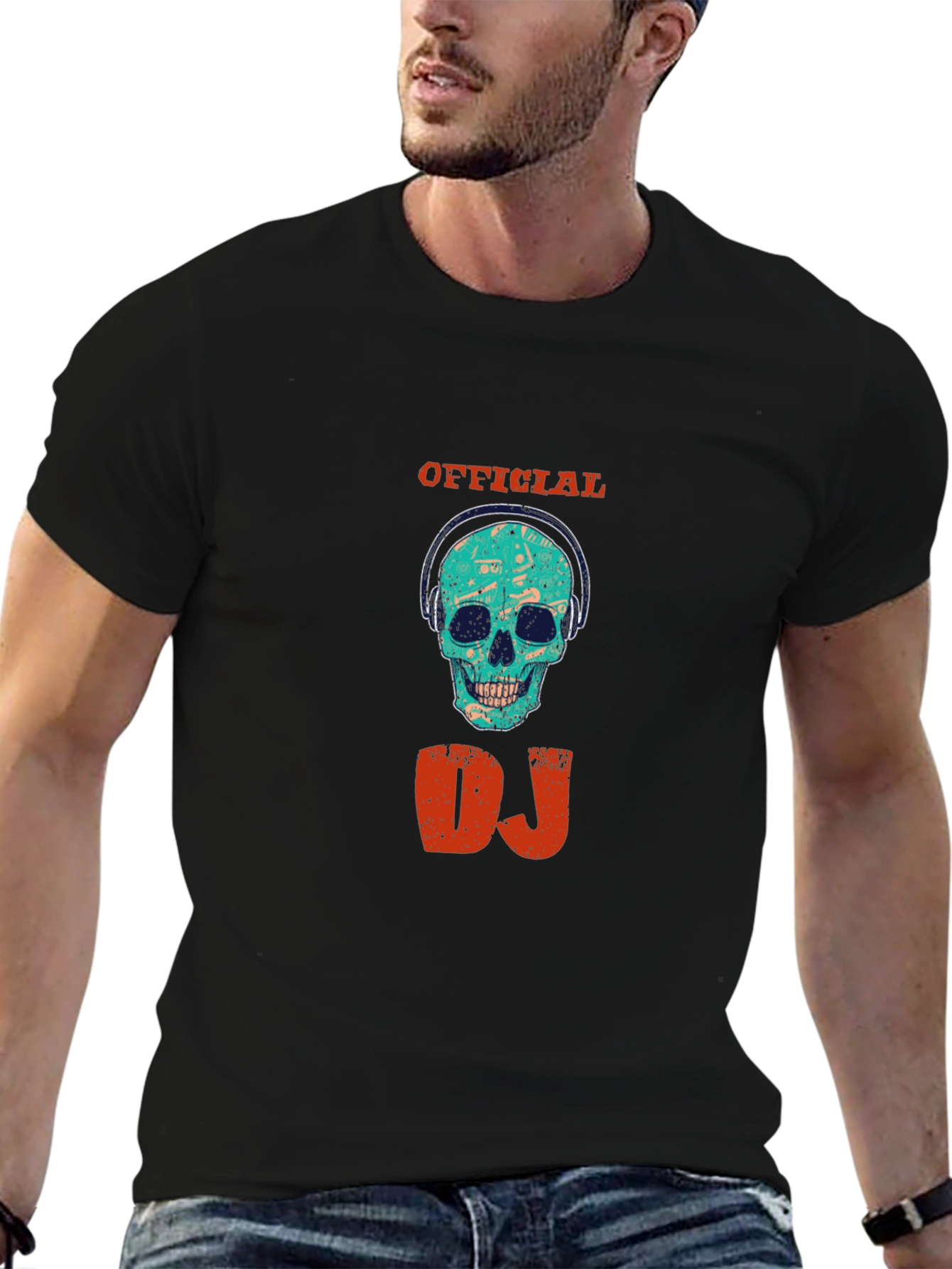 Official DJ Skull Graphic T-Shirt