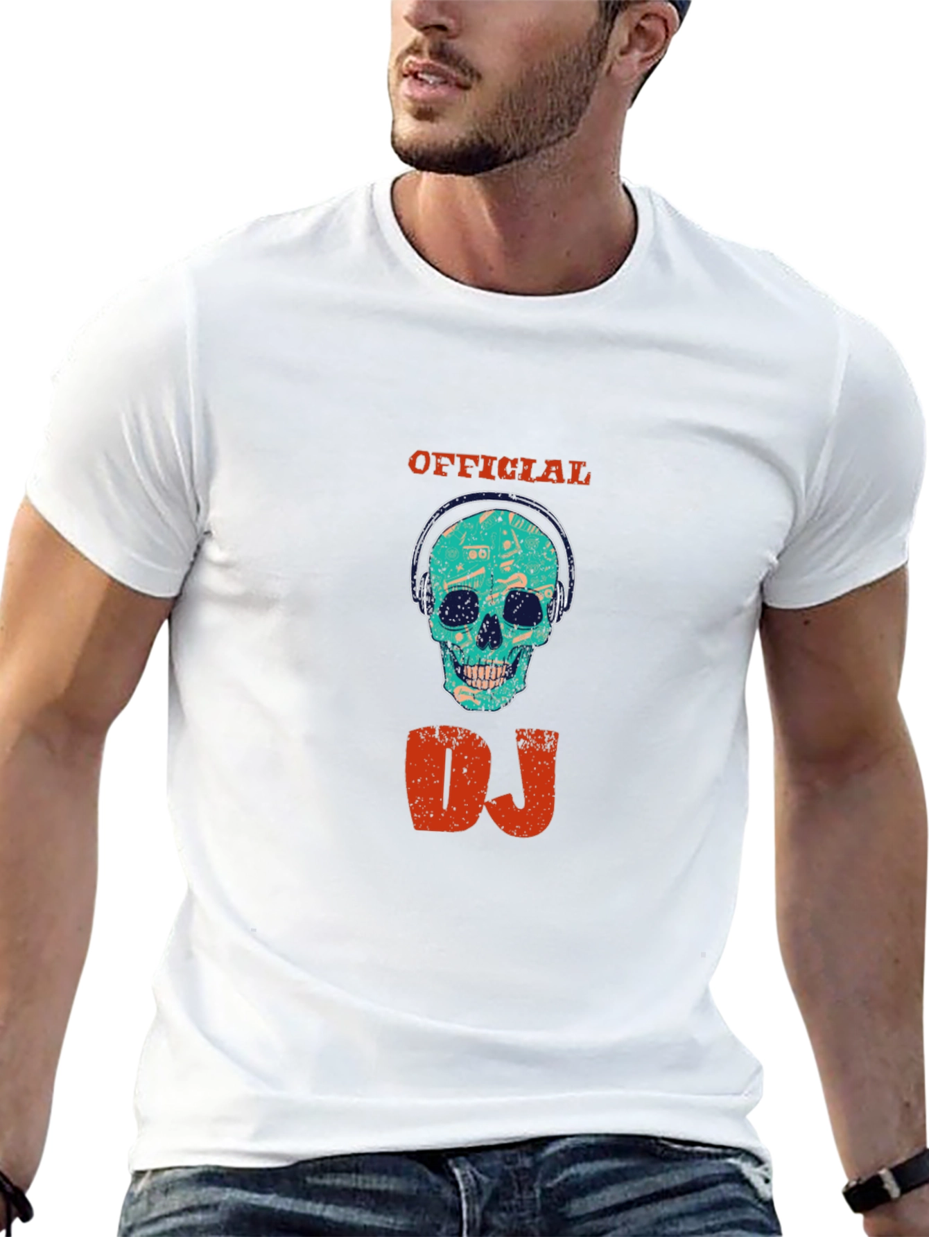 Official DJ Skull Graphic T-Shirt