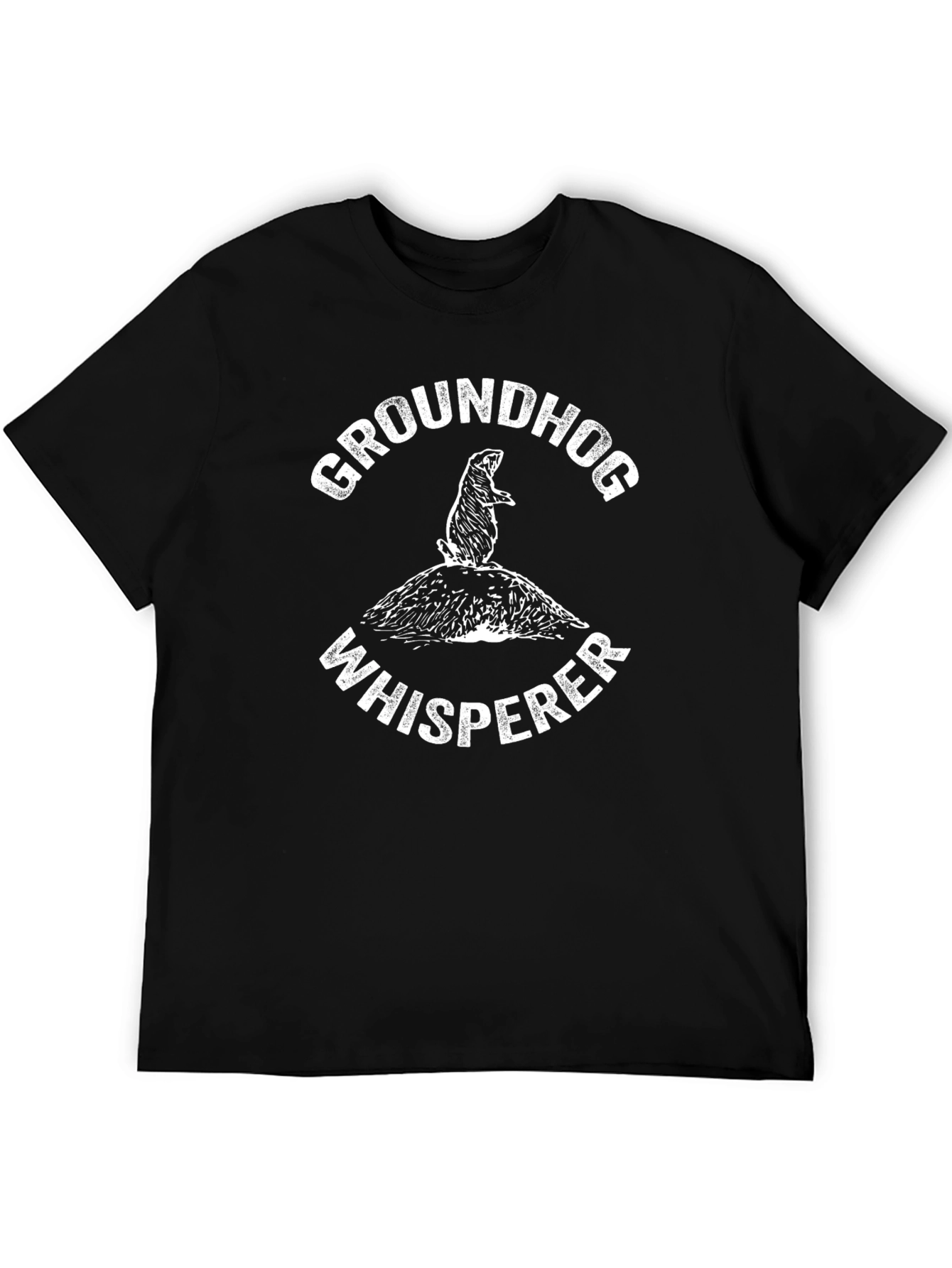 Groundhog Whisperer Black T-Shirt