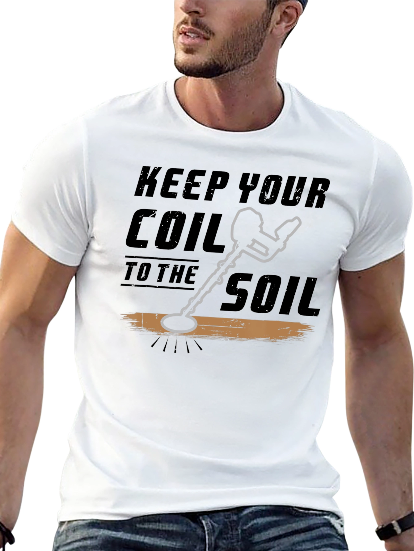 Keep Your Coil To The Soil Black T-Shirt
