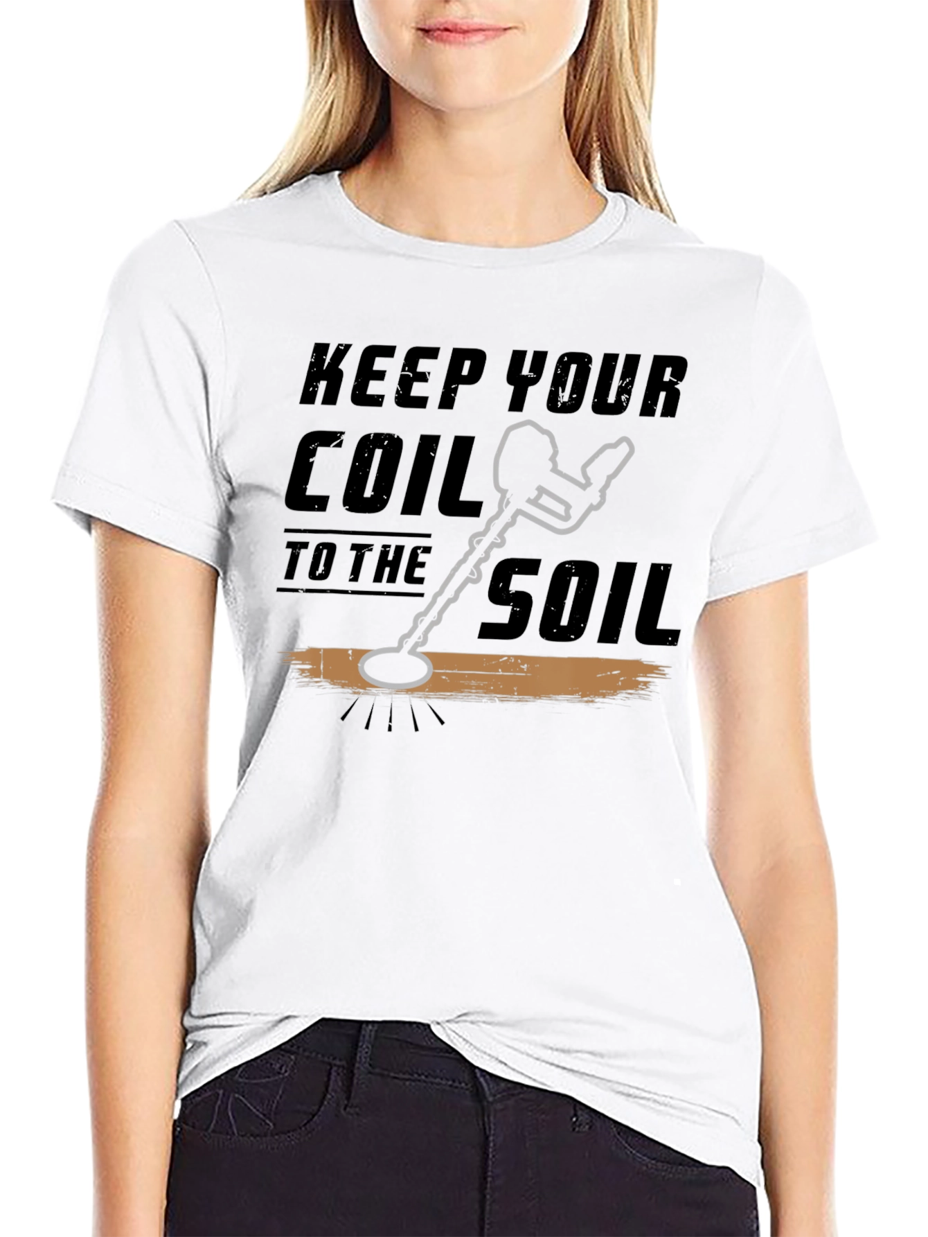 Keep Your Coil To The Soil Black T-Shirt