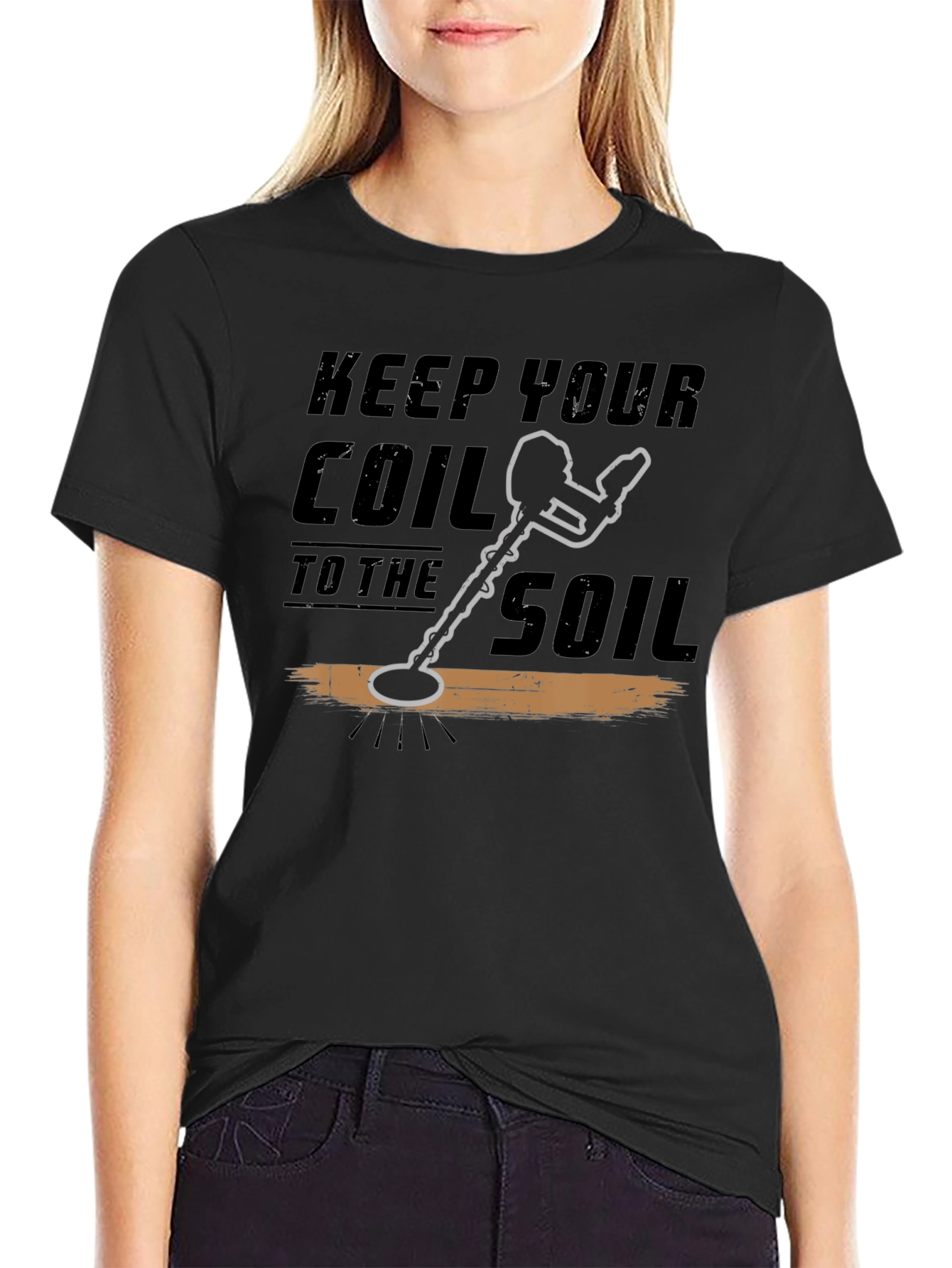 Keep Your Coil To The Soil Black T-Shirt