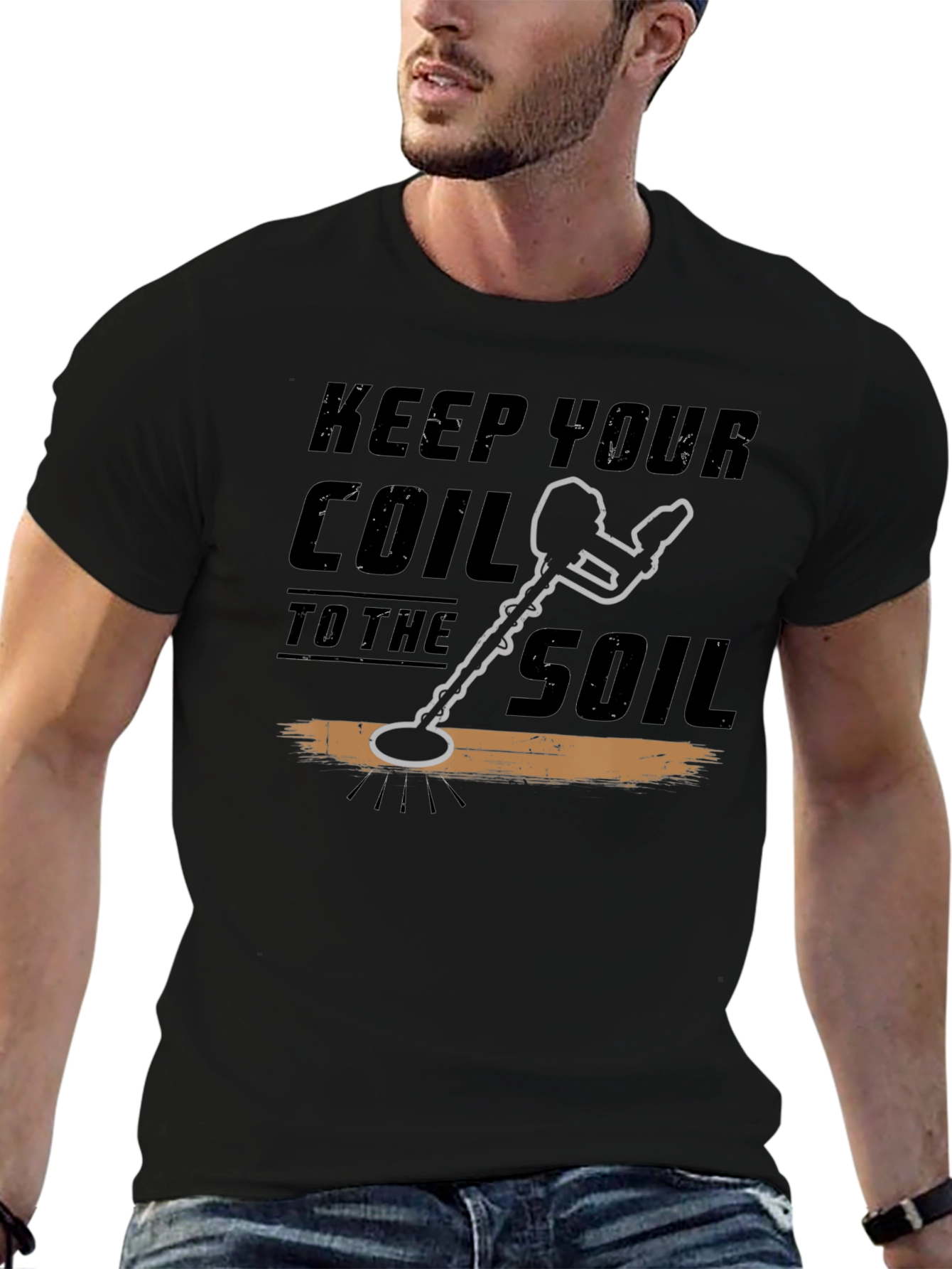 Keep Your Coil To The Soil Black T-Shirt