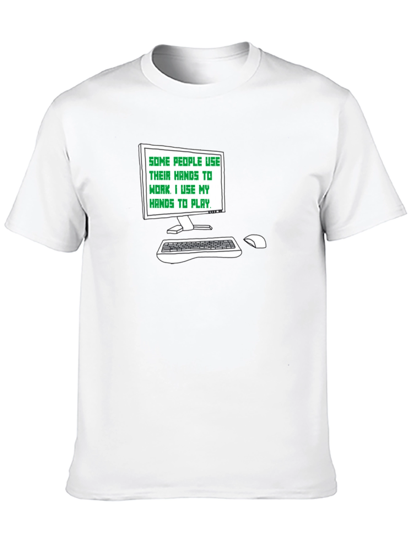 Gamer Tee: Hands to Play Black T-Shirt