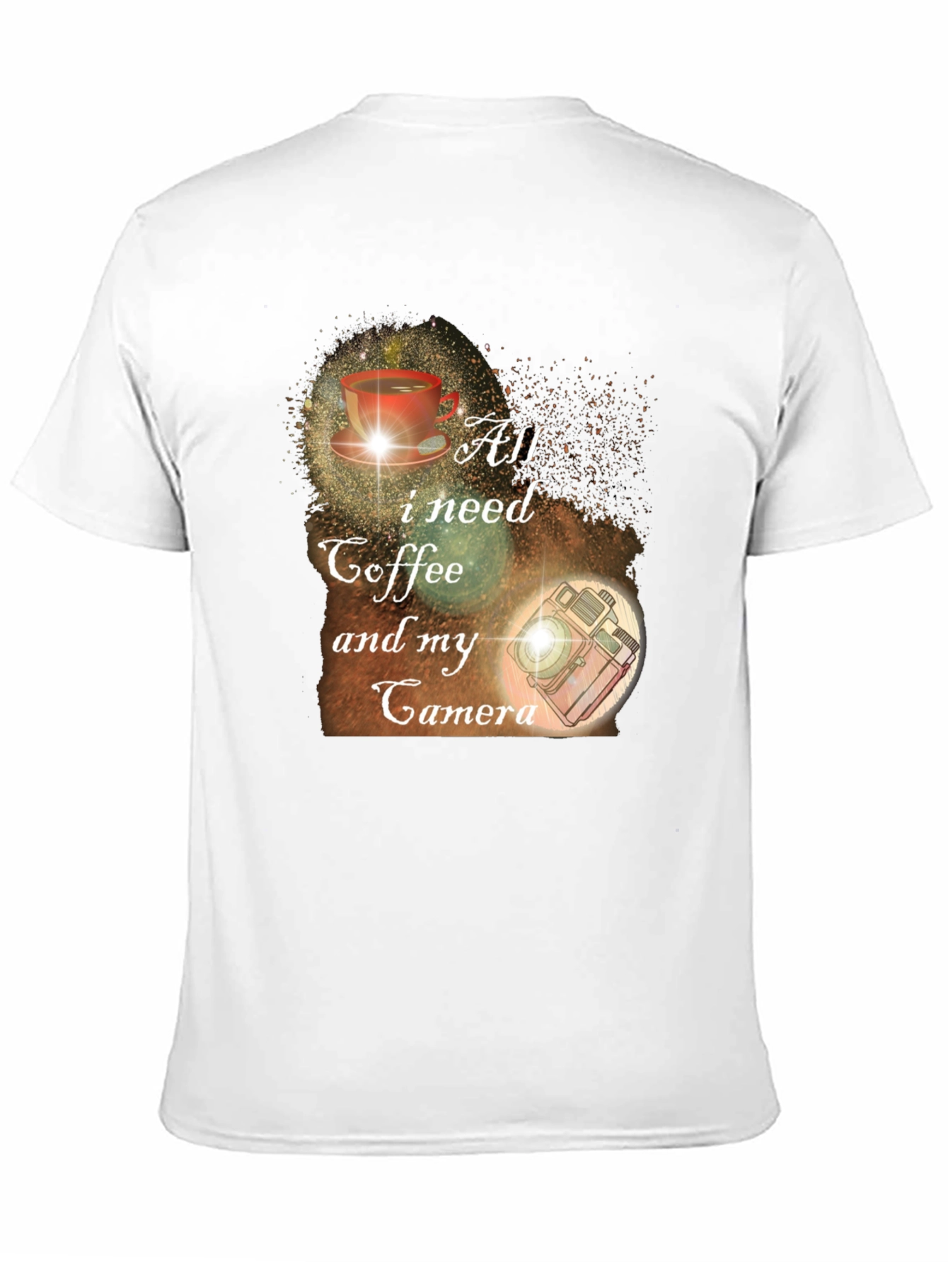 Coffee & Camera Graphic Tee - Black