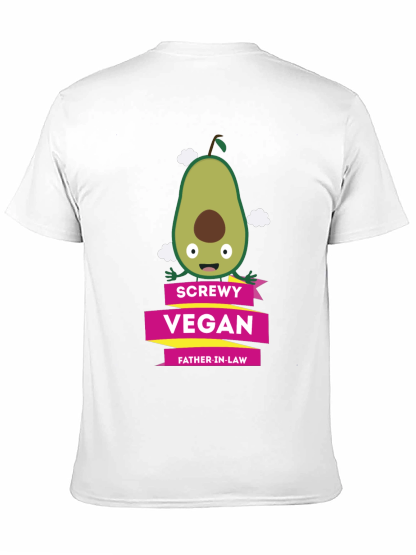 Screwly Vegan Father-in-Law T-Shirt Funny Avocado Graphic Tee