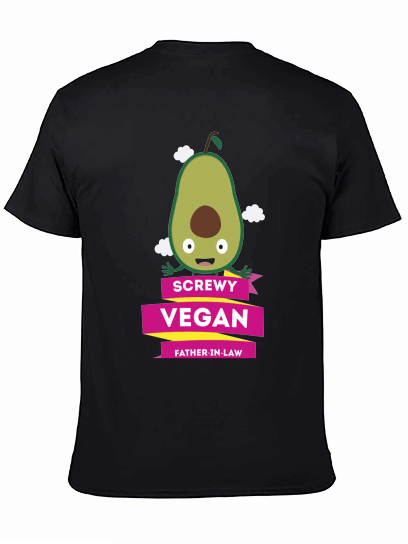 Screwly Vegan Father-in-Law T-Shirt Funny Avocado Graphic Tee