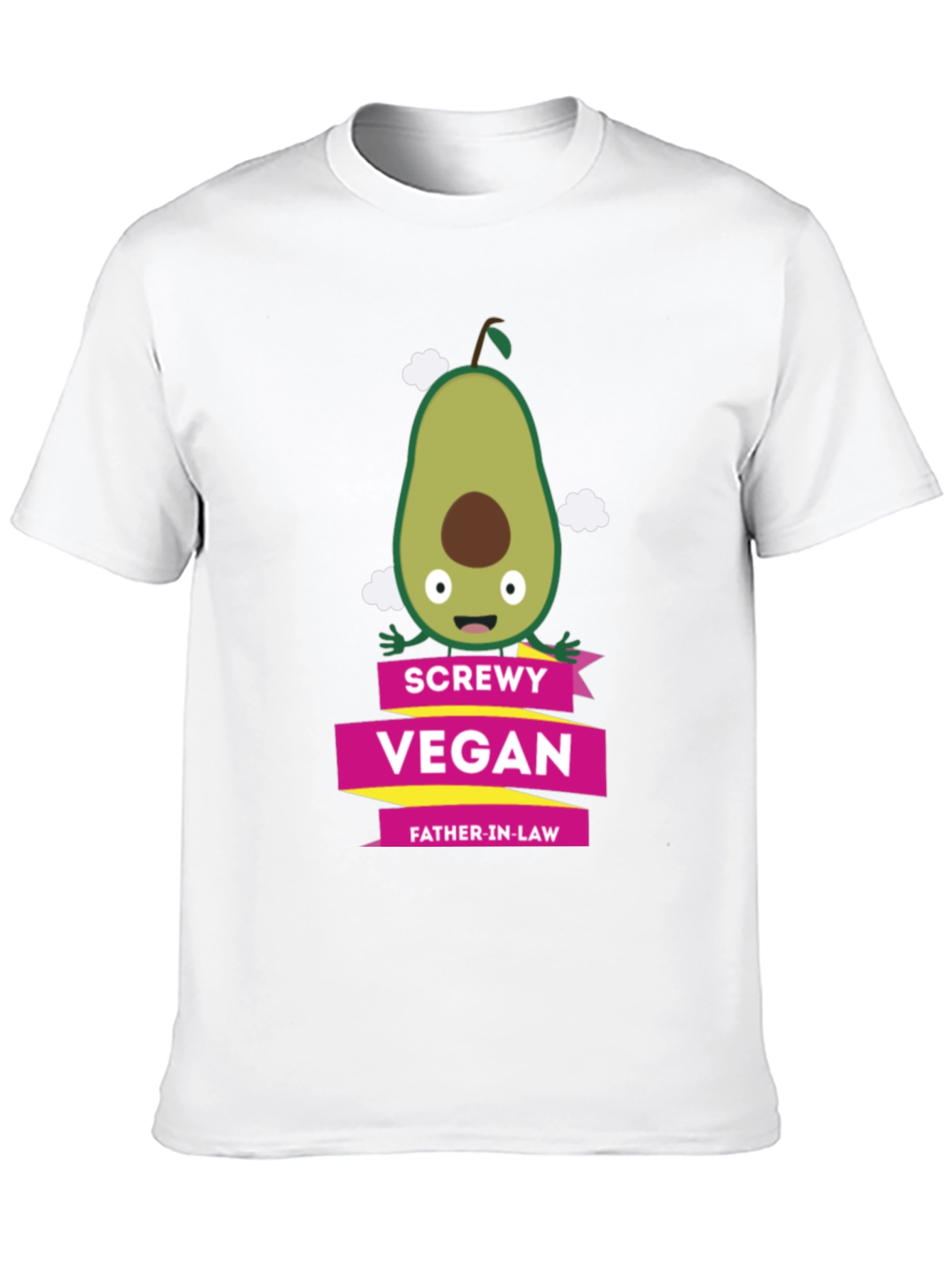 Screwly Vegan Father-in-Law T-Shirt Funny Avocado Graphic Tee