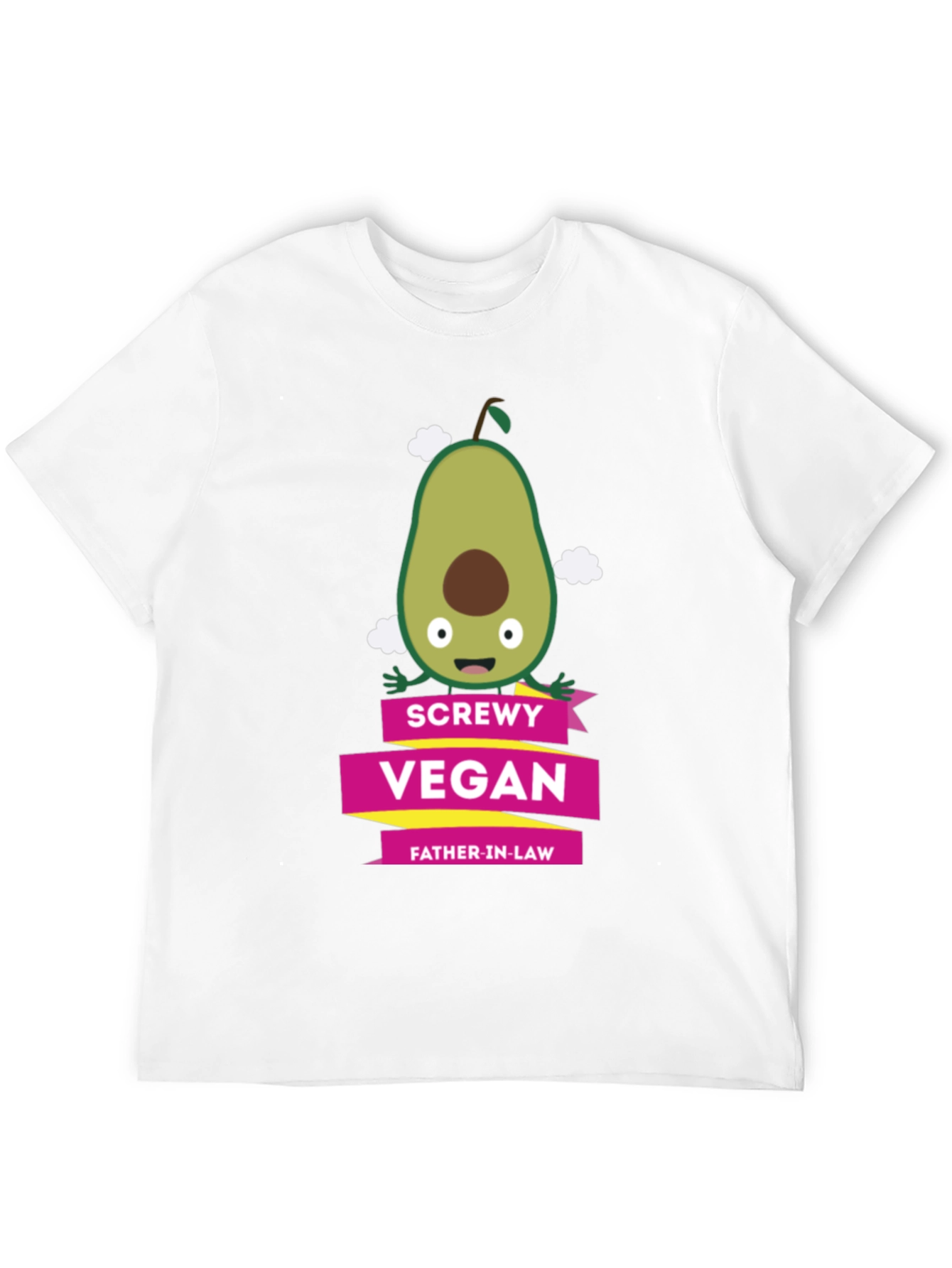 Screwly Vegan Father-in-Law T-Shirt Funny Avocado Graphic Tee