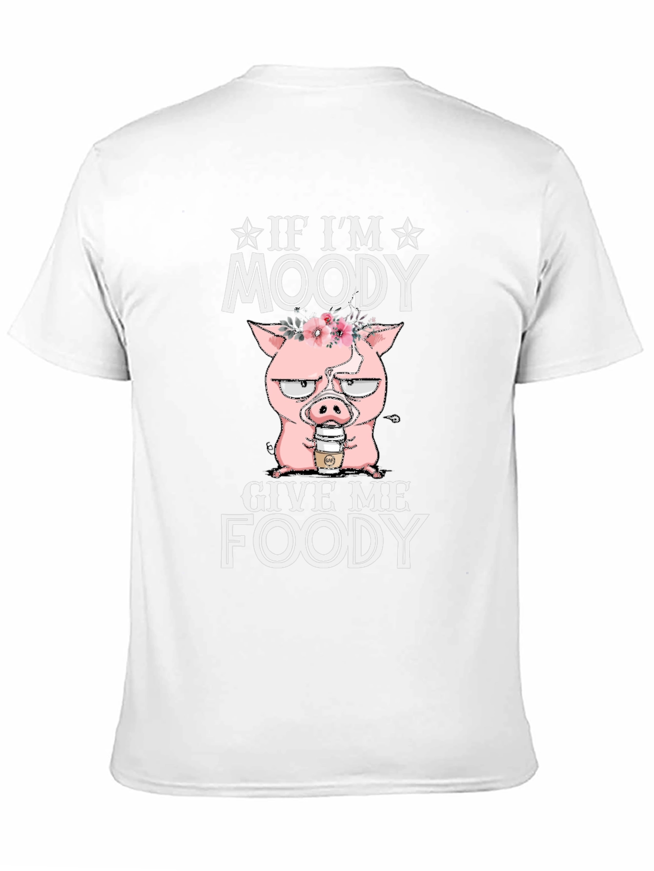 Moody Pig Foody Graphic T-Shirt