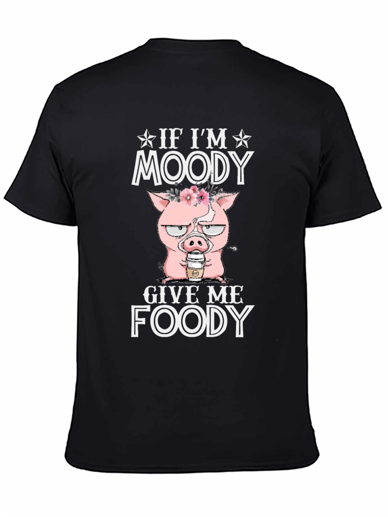 Moody Pig Foody Graphic T-Shirt